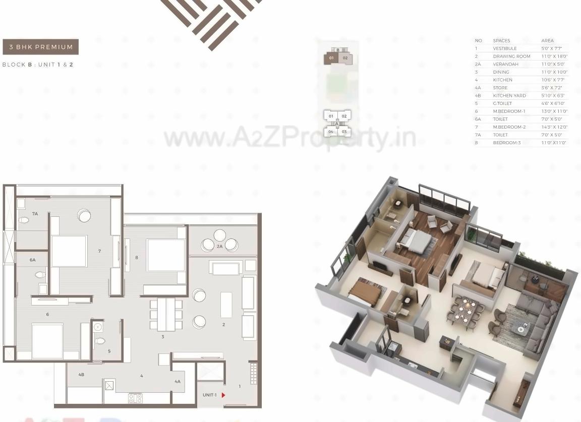 Layout of real estate project Edifice located at Gandhinagar, Gandhinagar, Gujarat