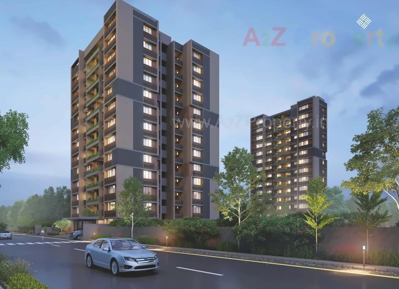 3D Elevation of real estate project Edifice located at Gandhinagar, Gandhinagar, Gujarat