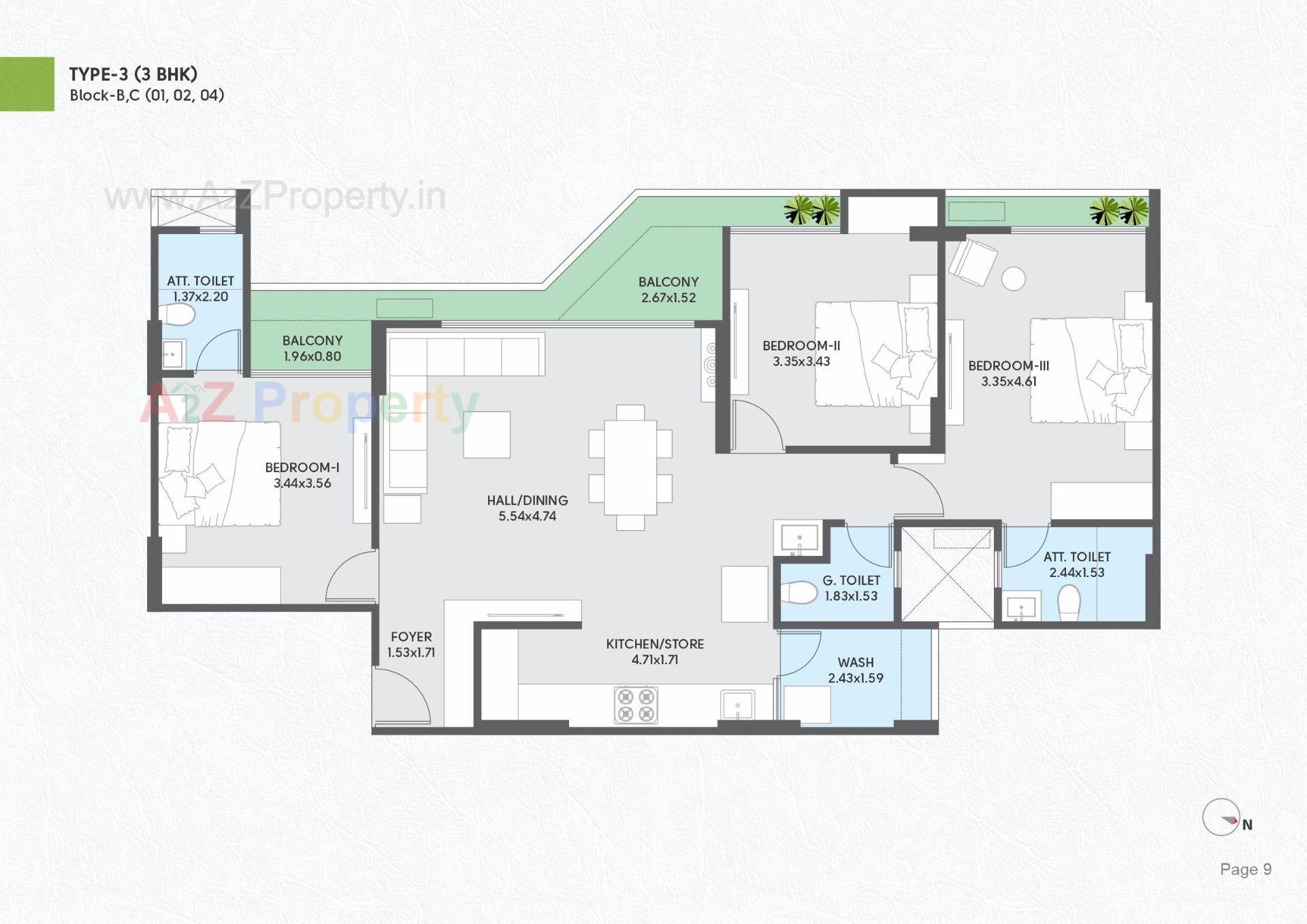 Layout of real estate project Ekarthone located at Por, Gandhinagar, Gujarat
