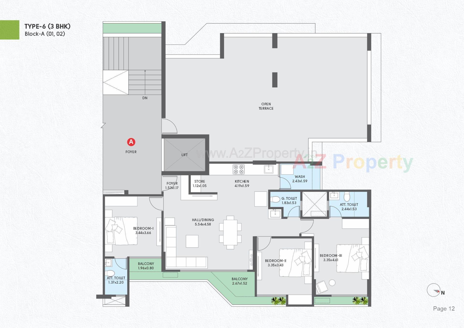 Layout of real estate project Ekarthone located at Por, Gandhinagar, Gujarat