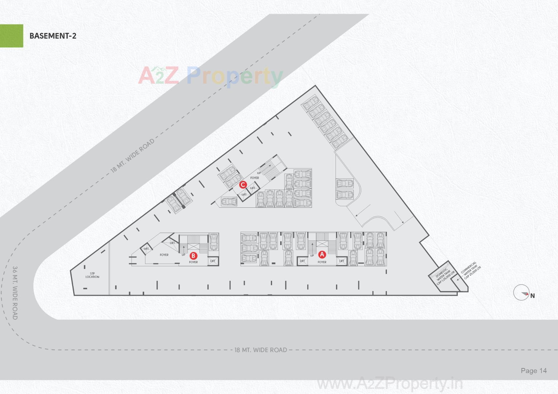 Layout of real estate project Ekarthone located at Por, Gandhinagar, Gujarat