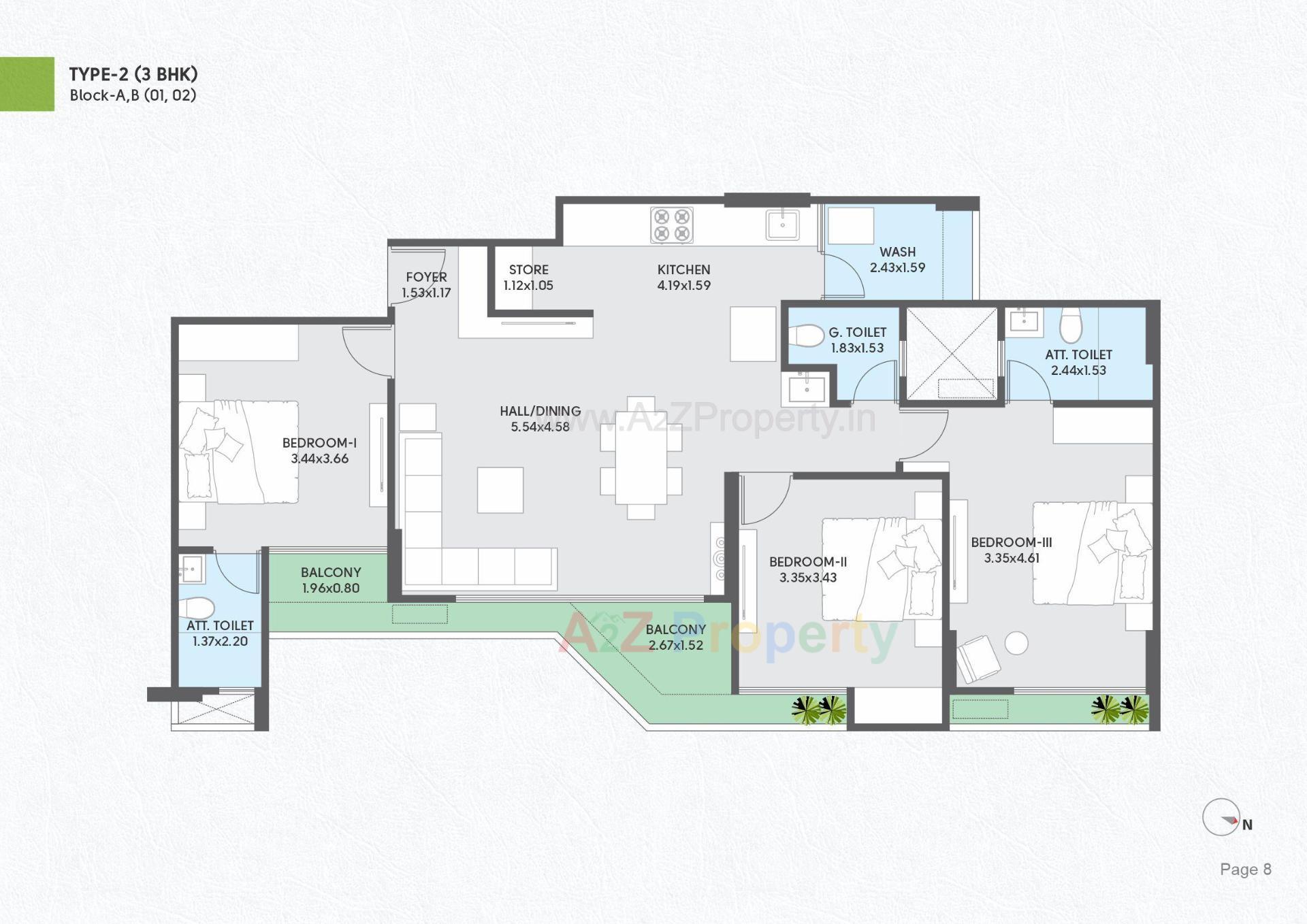 Layout of real estate project Ekarthone located at Por, Gandhinagar, Gujarat