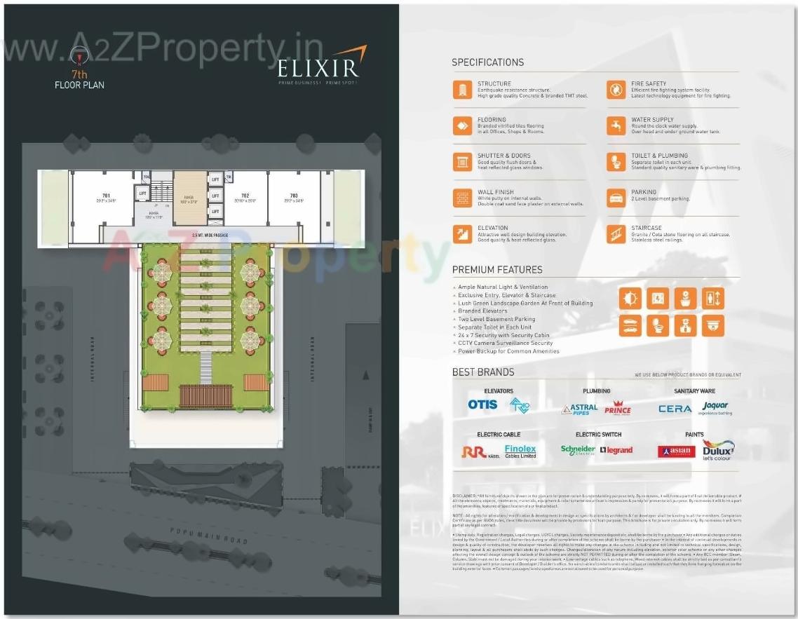Layout of real estate project Elixir located at Gandhinagar, Gandhinagar, Gujarat