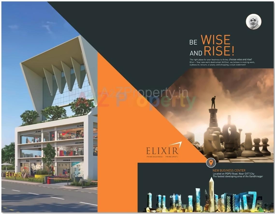 3D Elevation of real estate project Elixir located at Gandhinagar, Gandhinagar, Gujarat