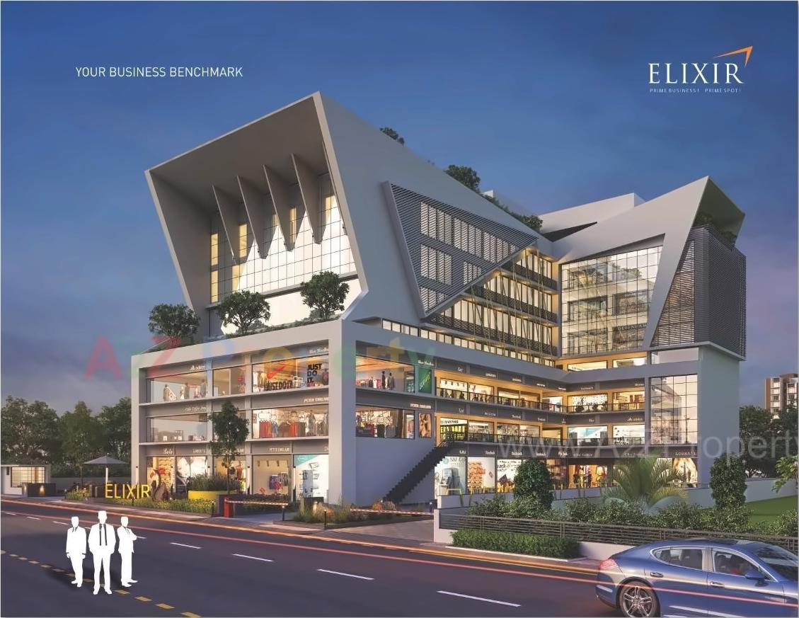 3D Elevation of real estate project Elixir located at Gandhinagar, Gandhinagar, Gujarat