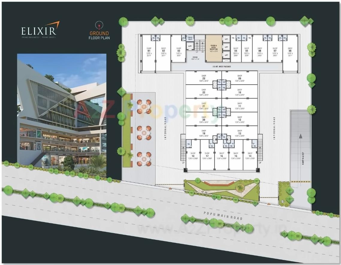 Layout of real estate project Elixir located at Gandhinagar, Gandhinagar, Gujarat