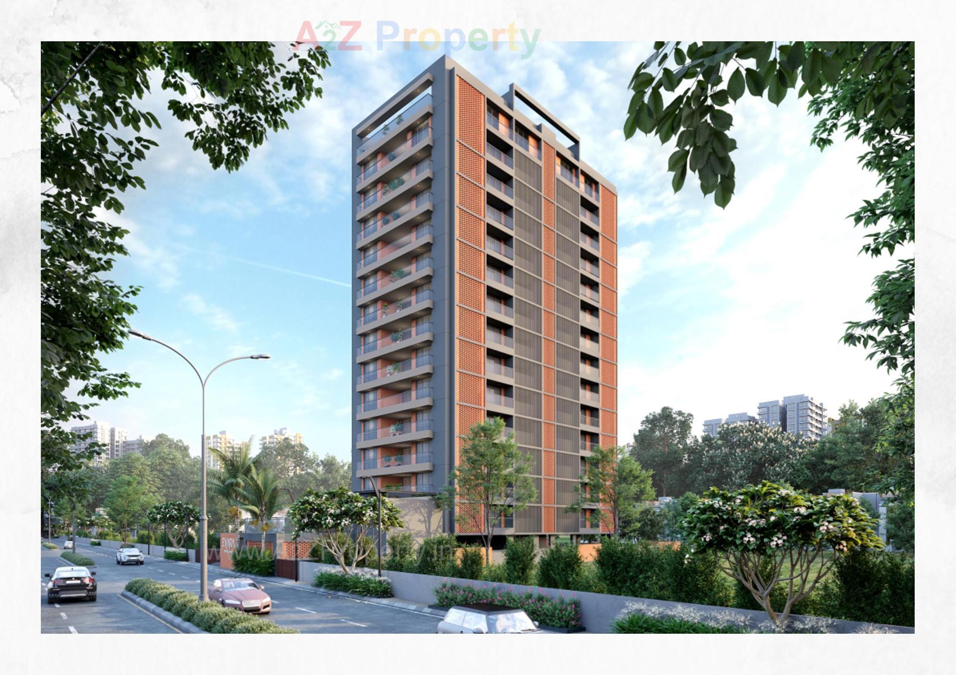 3D Elevation of real estate project Evara By Radhe located at Koba, Gandhinagar, Gujarat