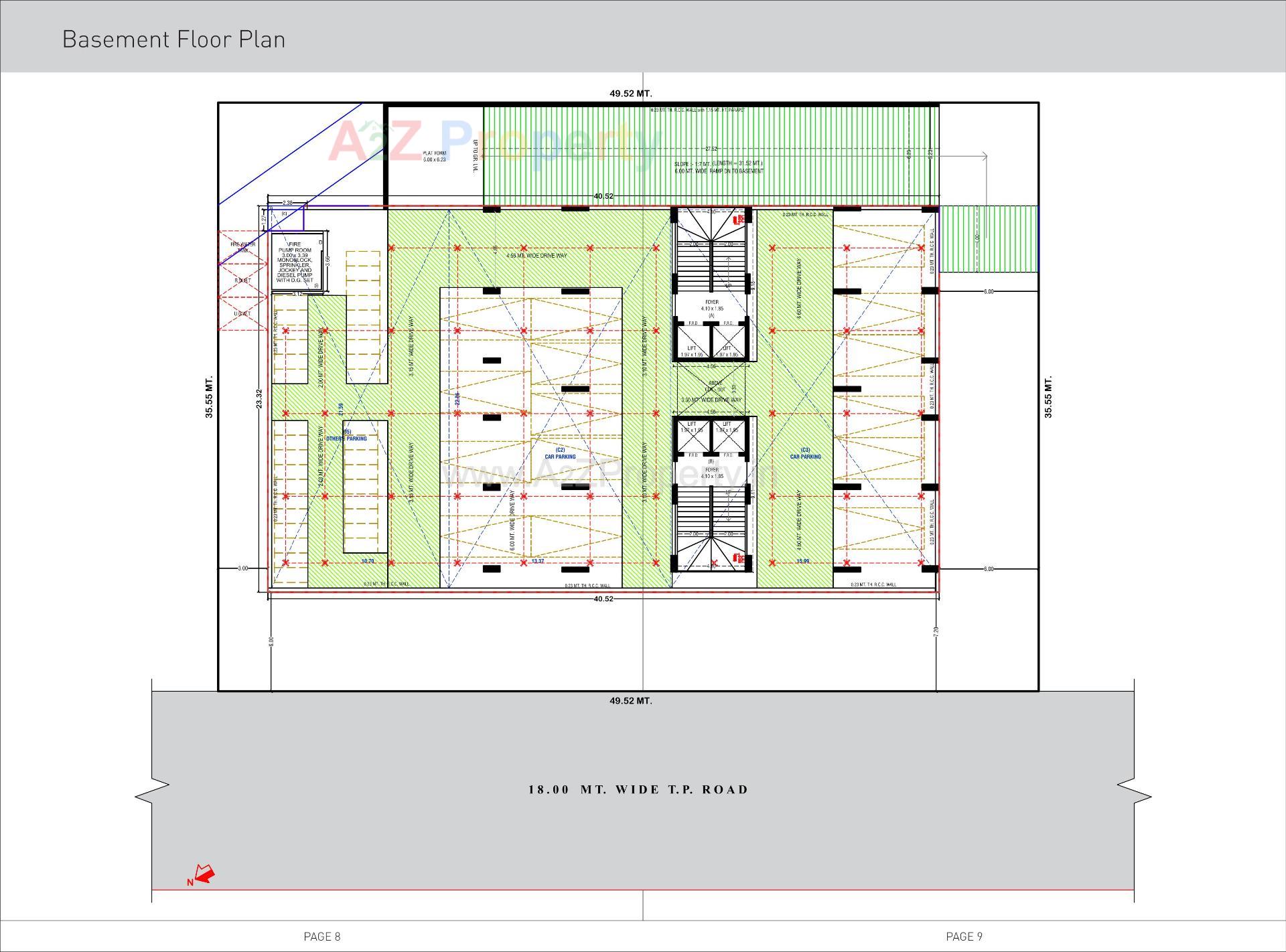 Layout of real estate project Ever Mark 4 located at Vavol, Gandhinagar, Gujarat
