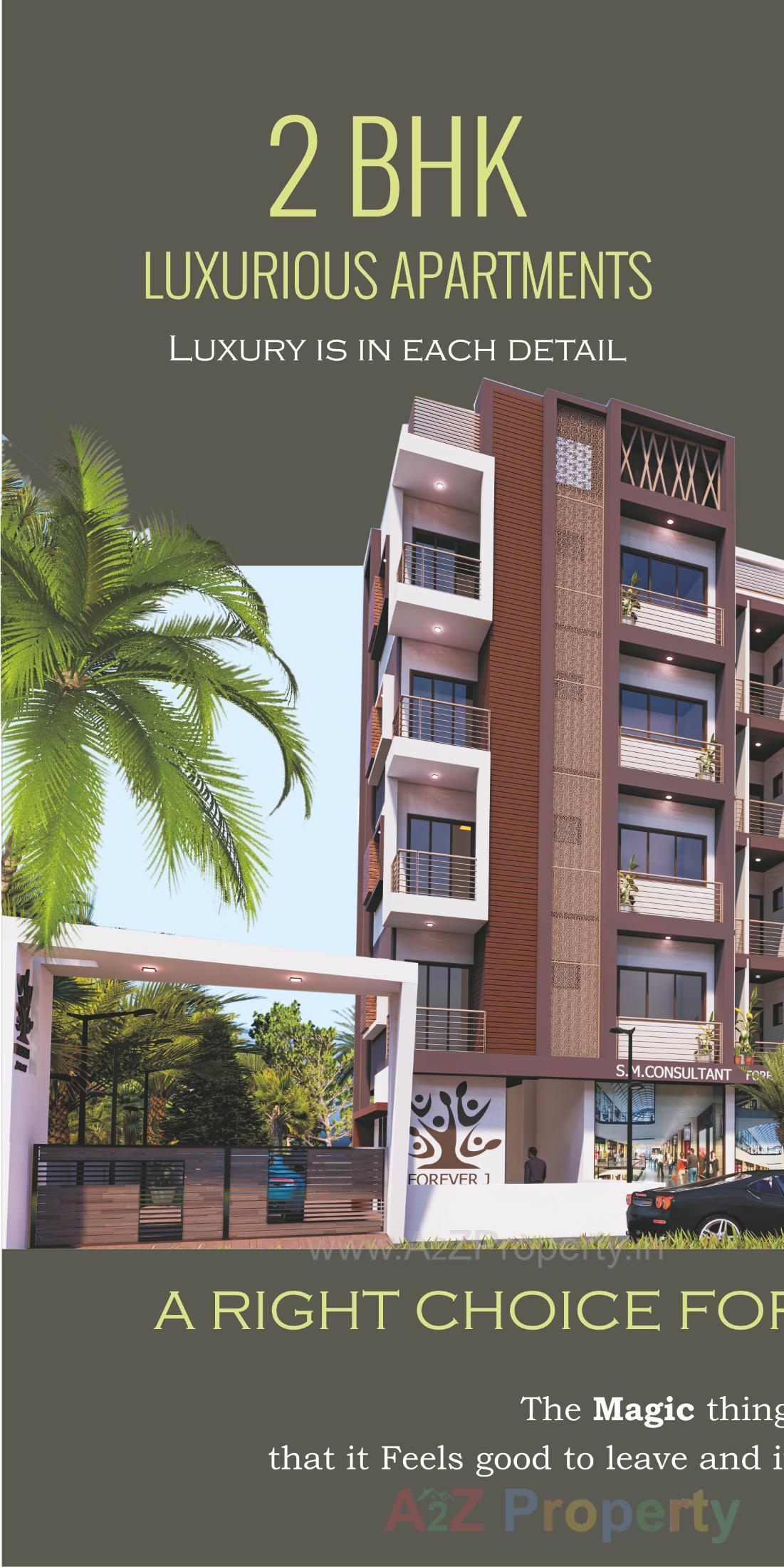 3D Elevation of real estate project Forever J Homes located at Pethapur, Gandhinagar, Gujarat