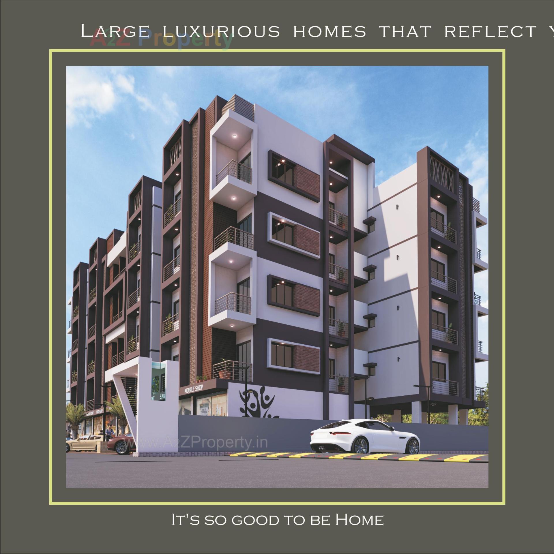 3D Elevation of real estate project Forever J Homes located at Pethapur, Gandhinagar, Gujarat