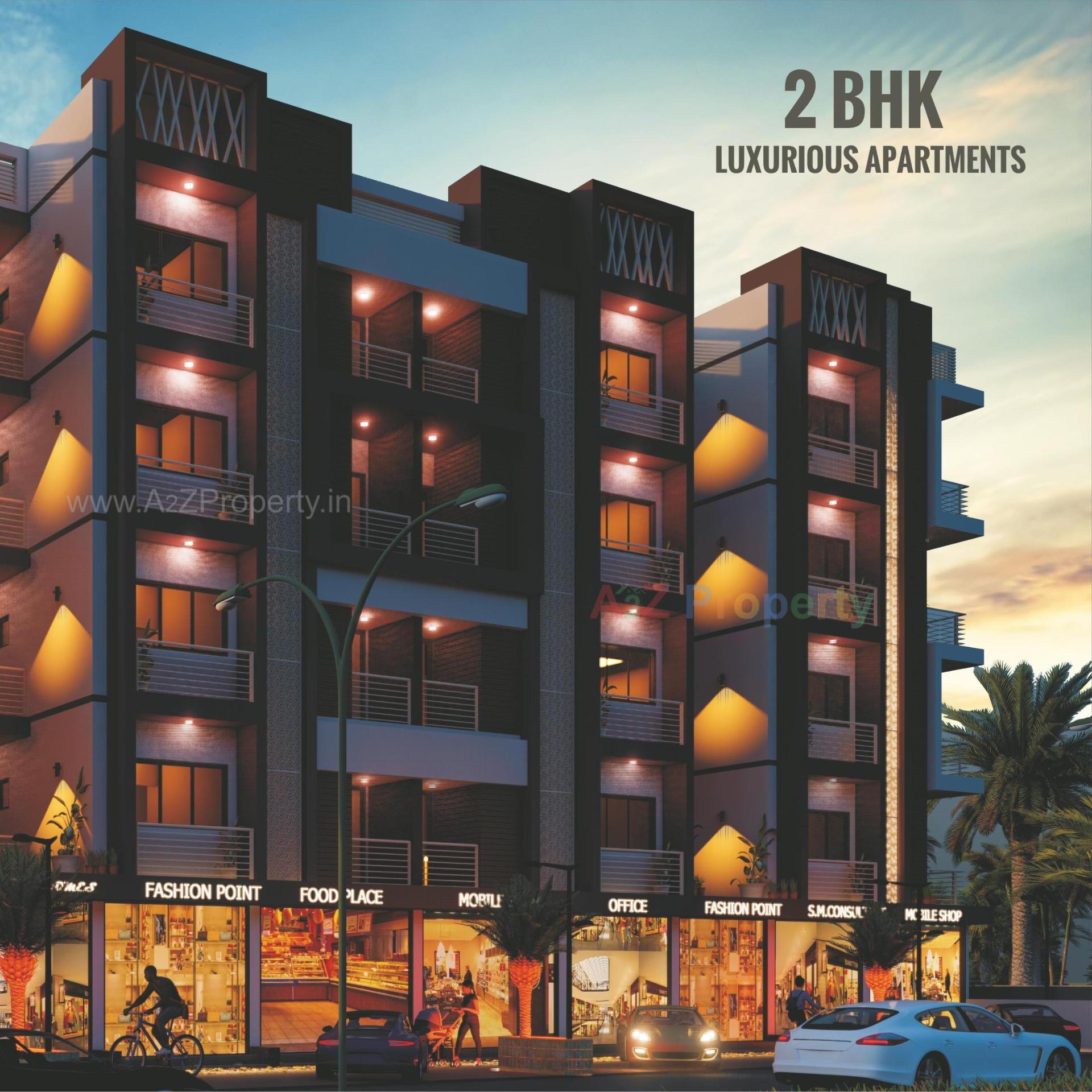 3D Elevation of real estate project Forever J Homes located at Pethapur, Gandhinagar, Gujarat