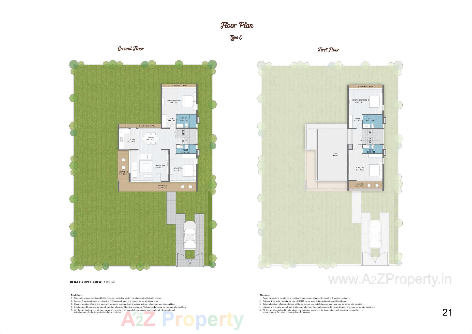 Layout of real estate project Forreste located at Jethlaj, Gandhinagar, Gujarat