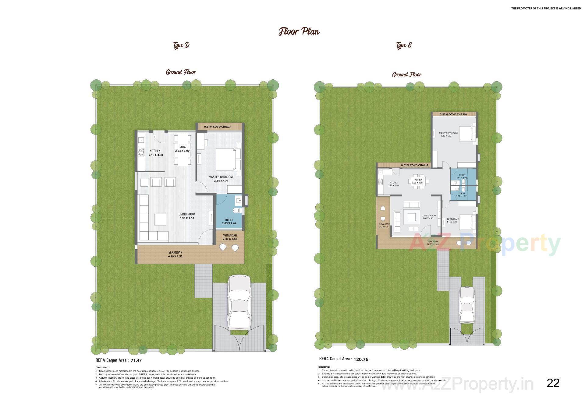 Layout of real estate project Forreste located at Jethlaj, Gandhinagar, Gujarat