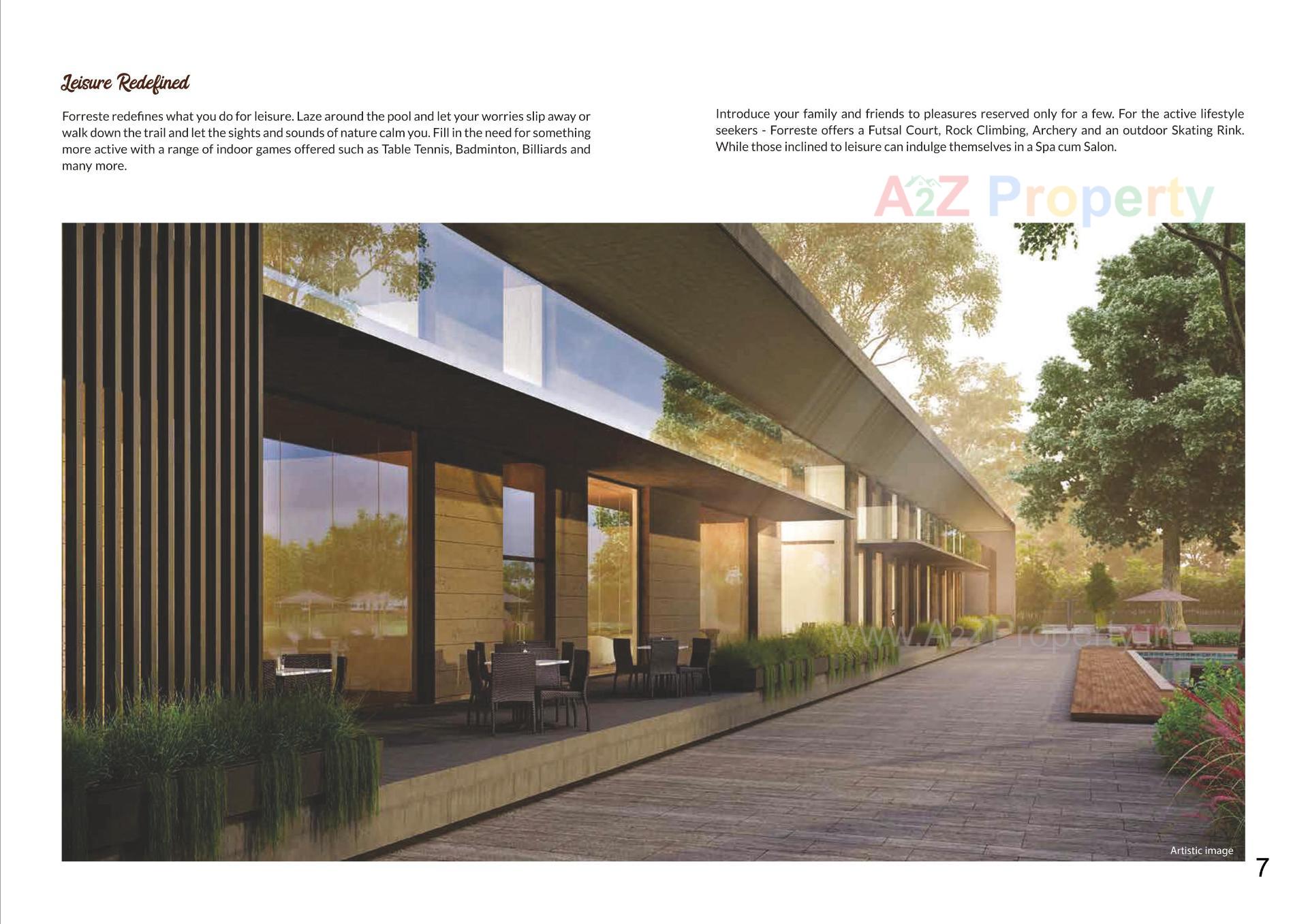 3D Elevation of real estate project Forreste located at Jethlaj, Gandhinagar, Gujarat