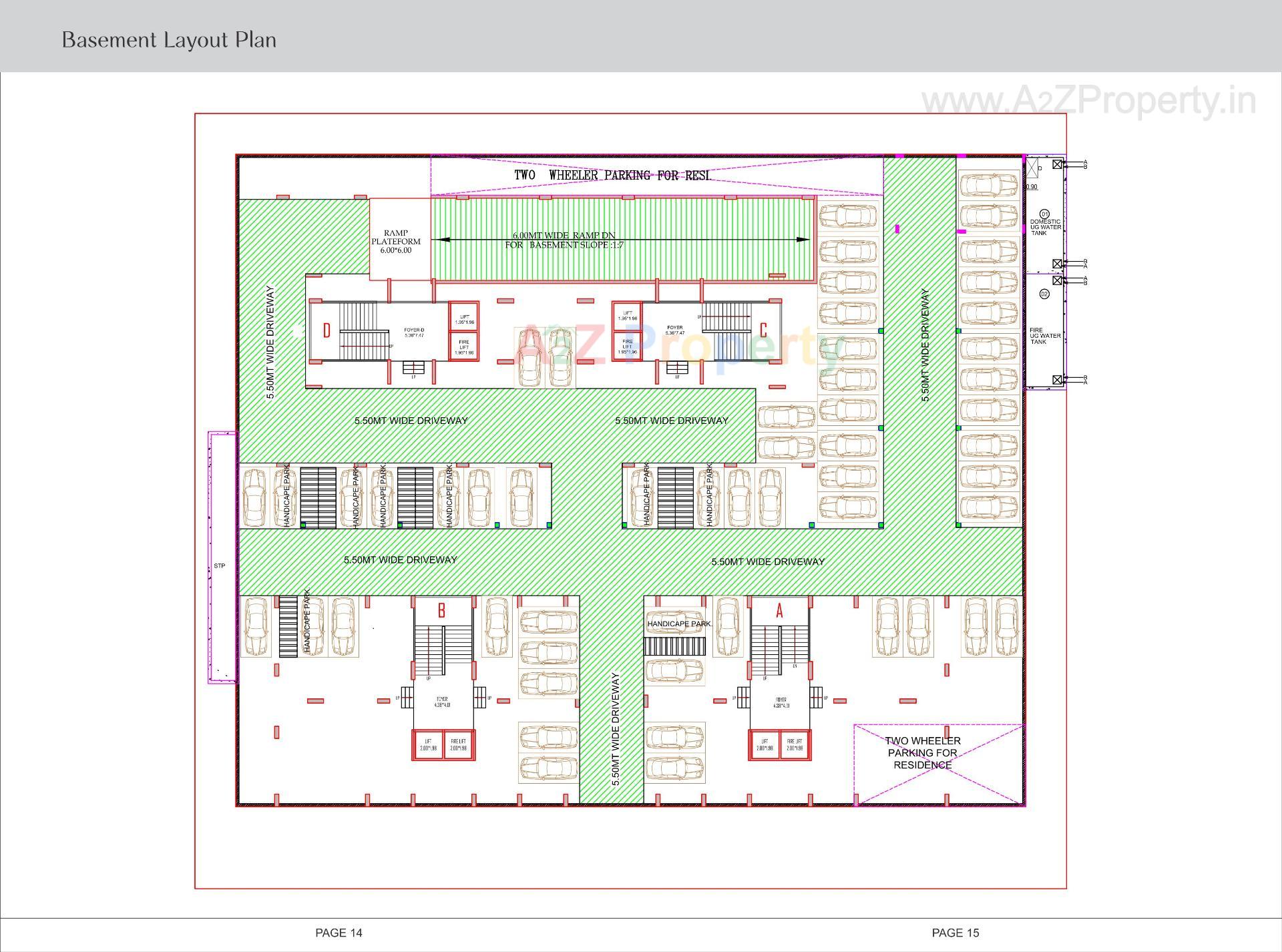 Layout of real estate project Fortune located at Vavol, Gandhinagar, Gujarat
