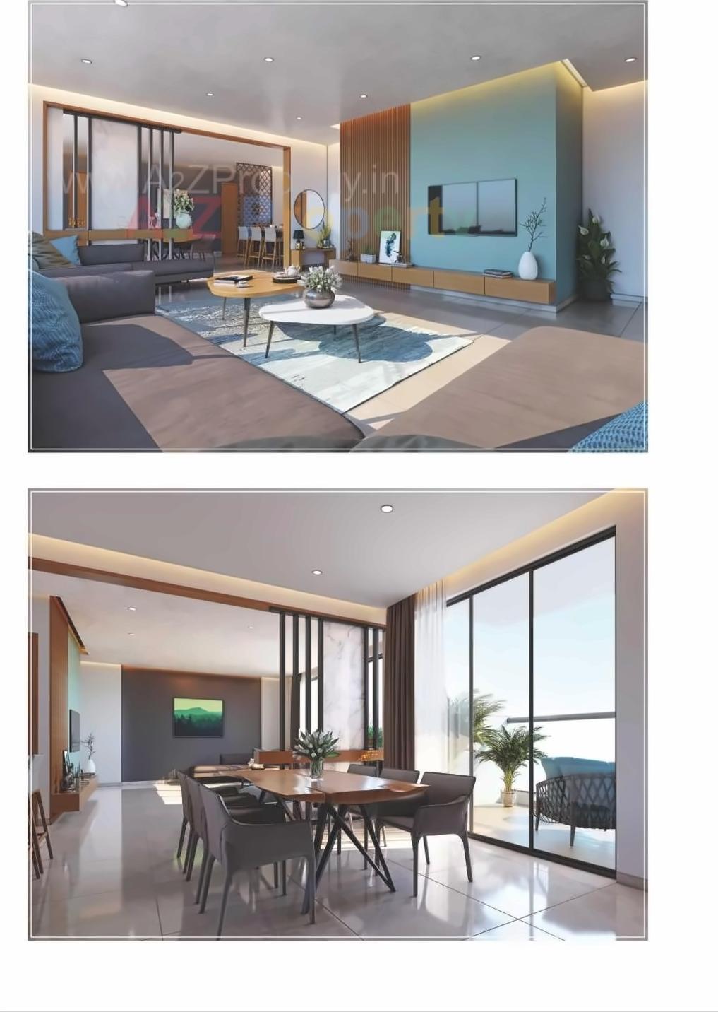 3D Elevation of real estate project Fortune Atlantis located at Kudasan, Gandhinagar, Gujarat