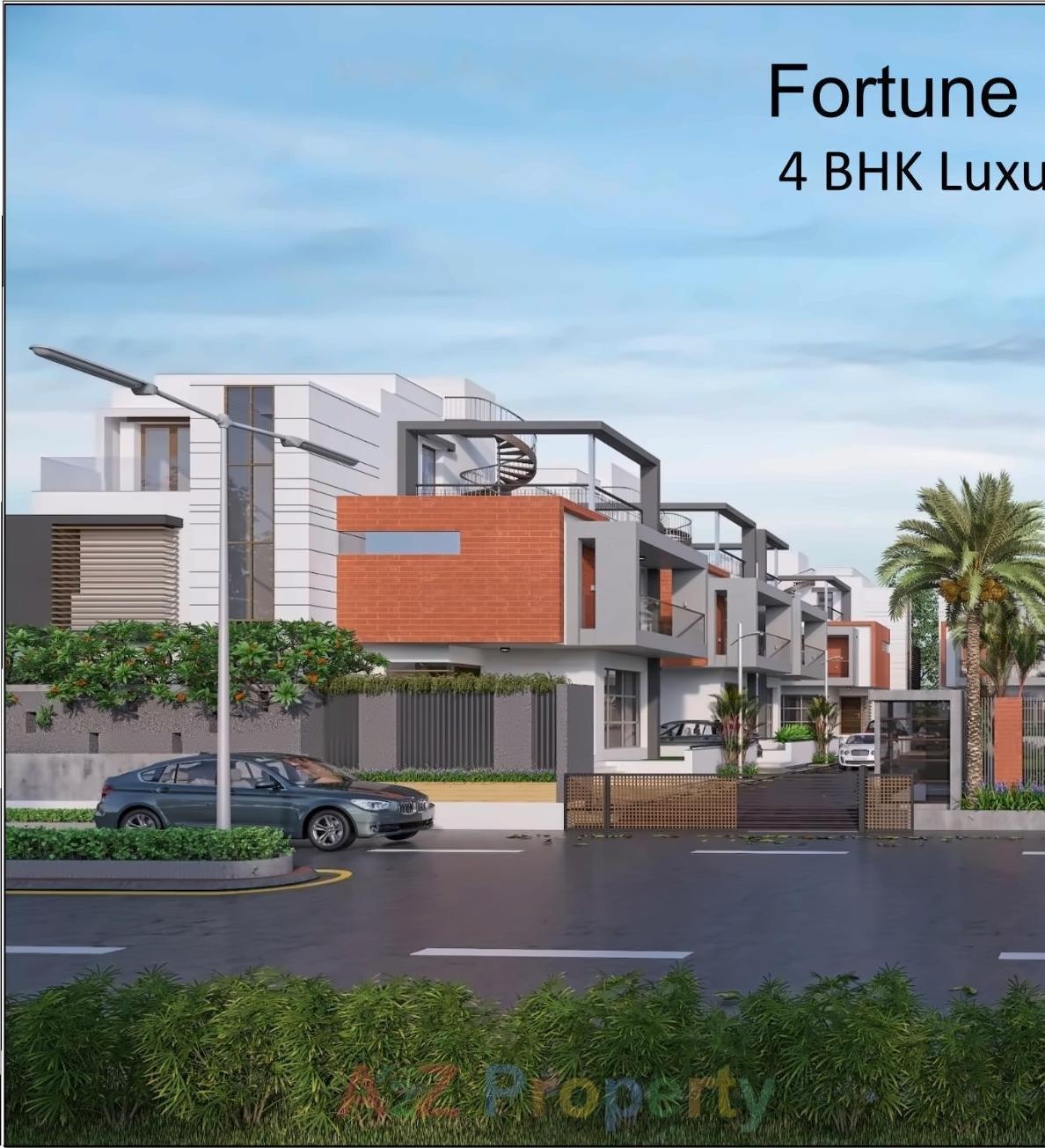 3D Elevation of real estate project Fortune Kimberly located at Raisan, Gandhinagar, Gujarat