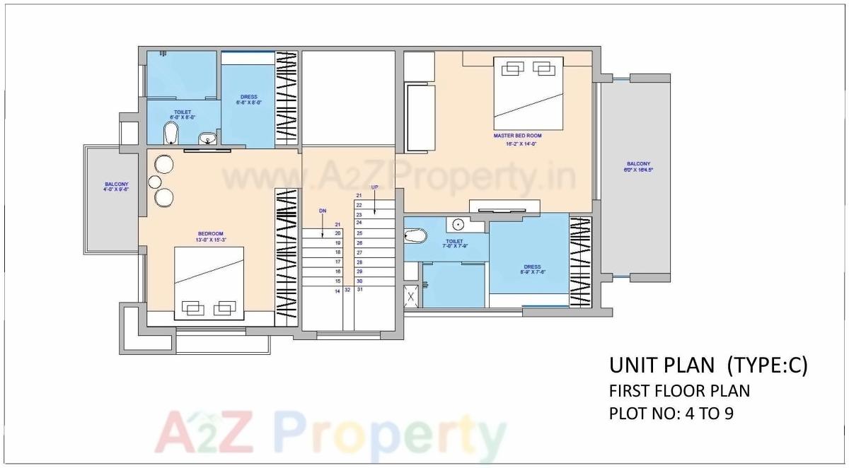 Layout of real estate project Fortune Kimberly located at Raisan, Gandhinagar, Gujarat