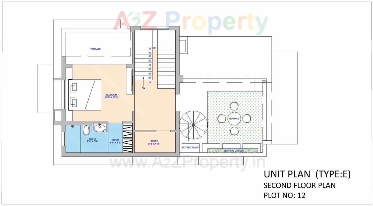 Layout of real estate project Fortune Kimberly located at Raisan, Gandhinagar, Gujarat