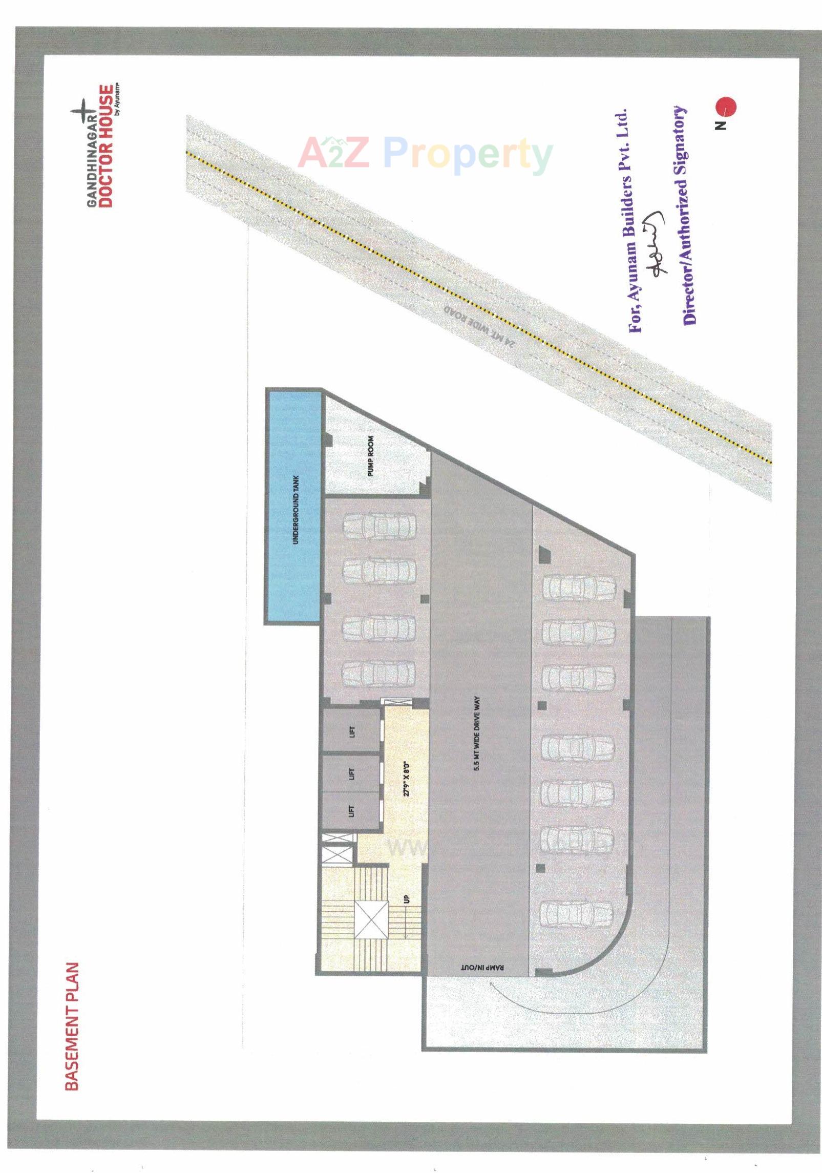 Layout of real estate project Gandhinagar Doctor House located at Por, Gandhinagar, Gujarat