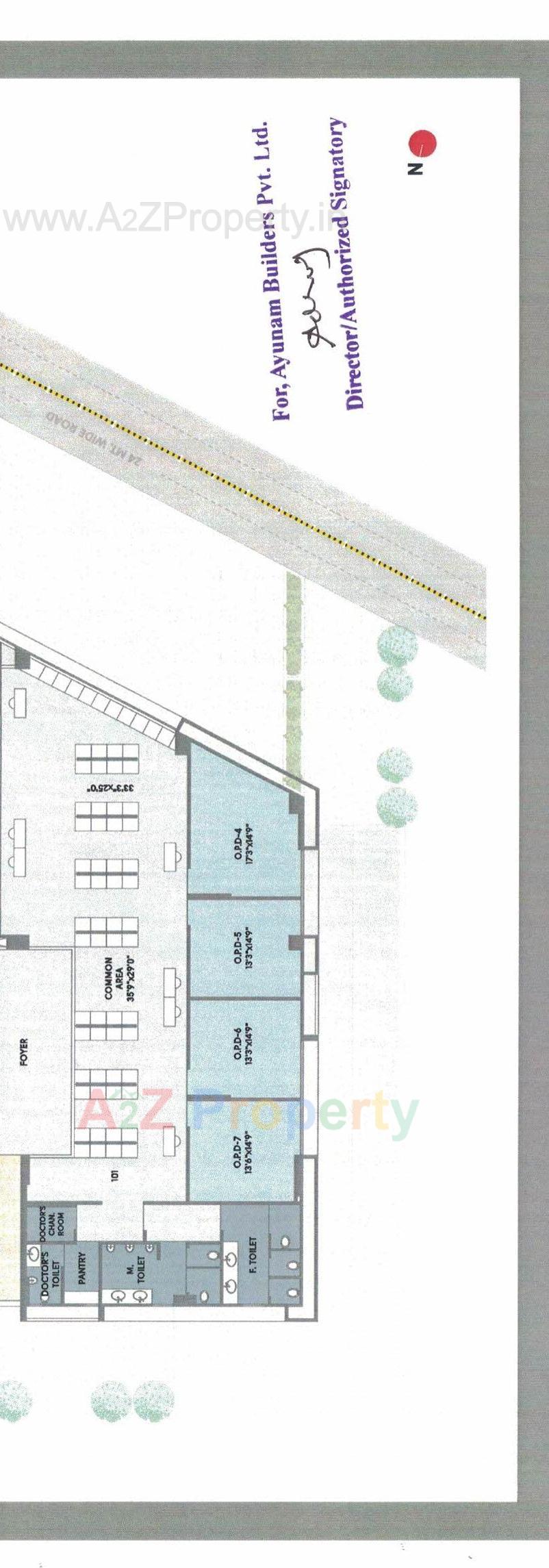 Layout of real estate project Gandhinagar Doctor House located at Por, Gandhinagar, Gujarat