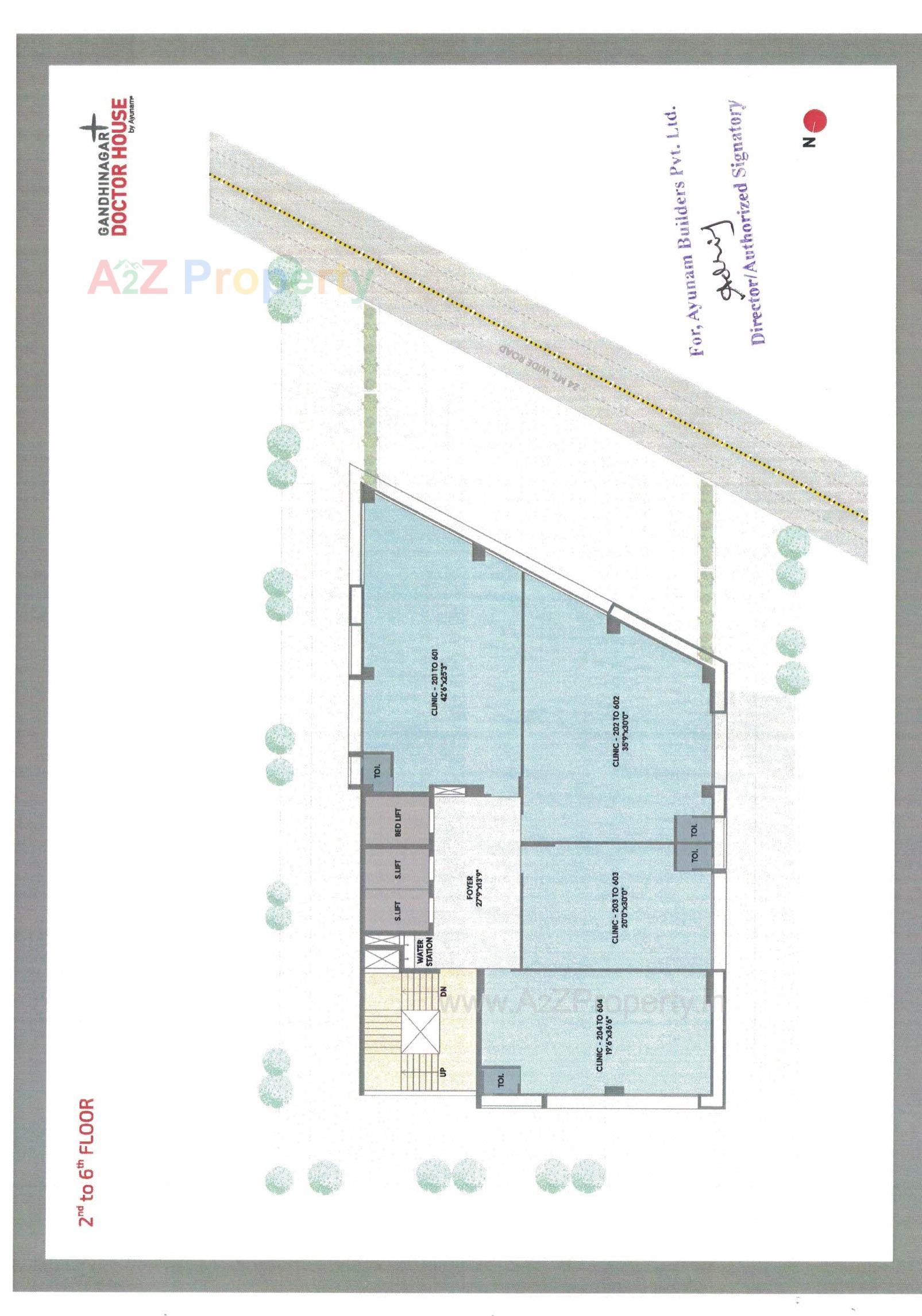 Layout of real estate project Gandhinagar Doctor House located at Por, Gandhinagar, Gujarat