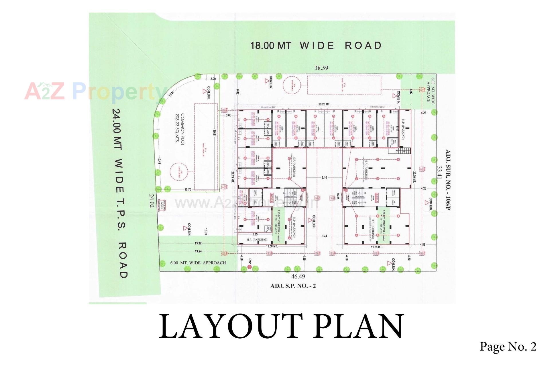 Layout of real estate project Ganesaai Homes located at Gandhinagar, Gandhinagar, Gujarat