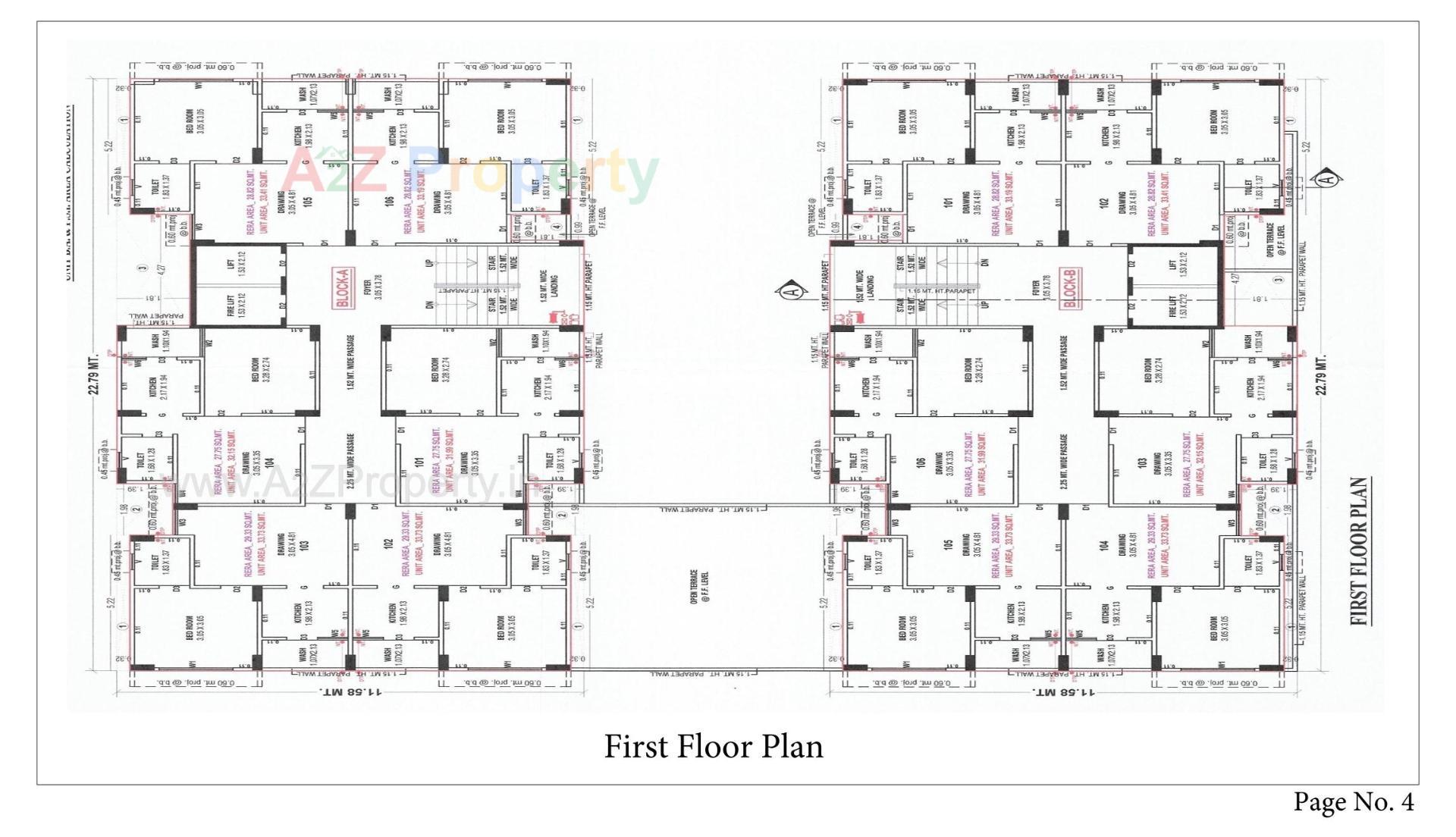 Layout of real estate project Ganesaai Homes located at Gandhinagar, Gandhinagar, Gujarat
