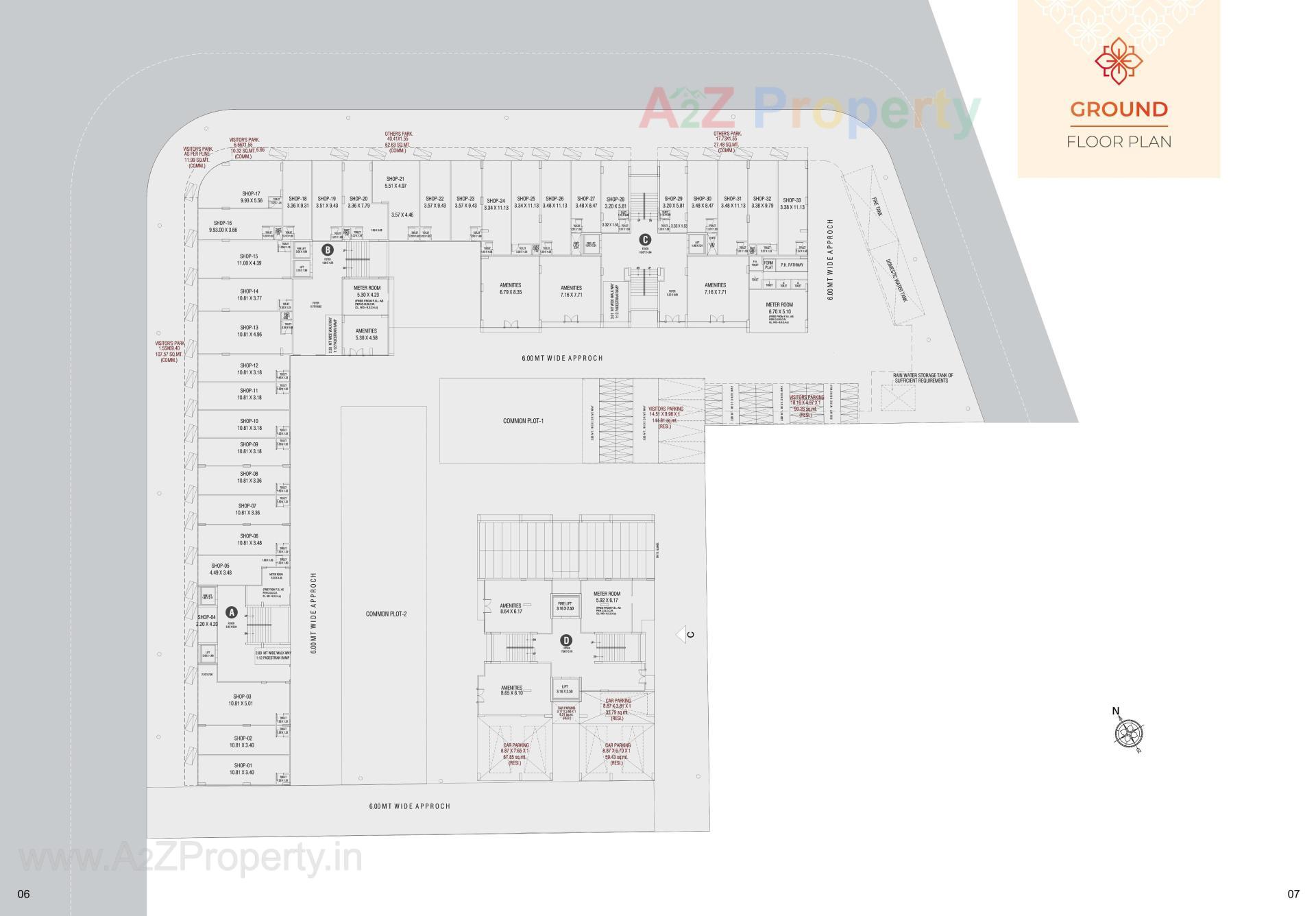 Layout of real estate project Ganesh Legacy located at Khoraj, Gandhinagar, Gujarat
