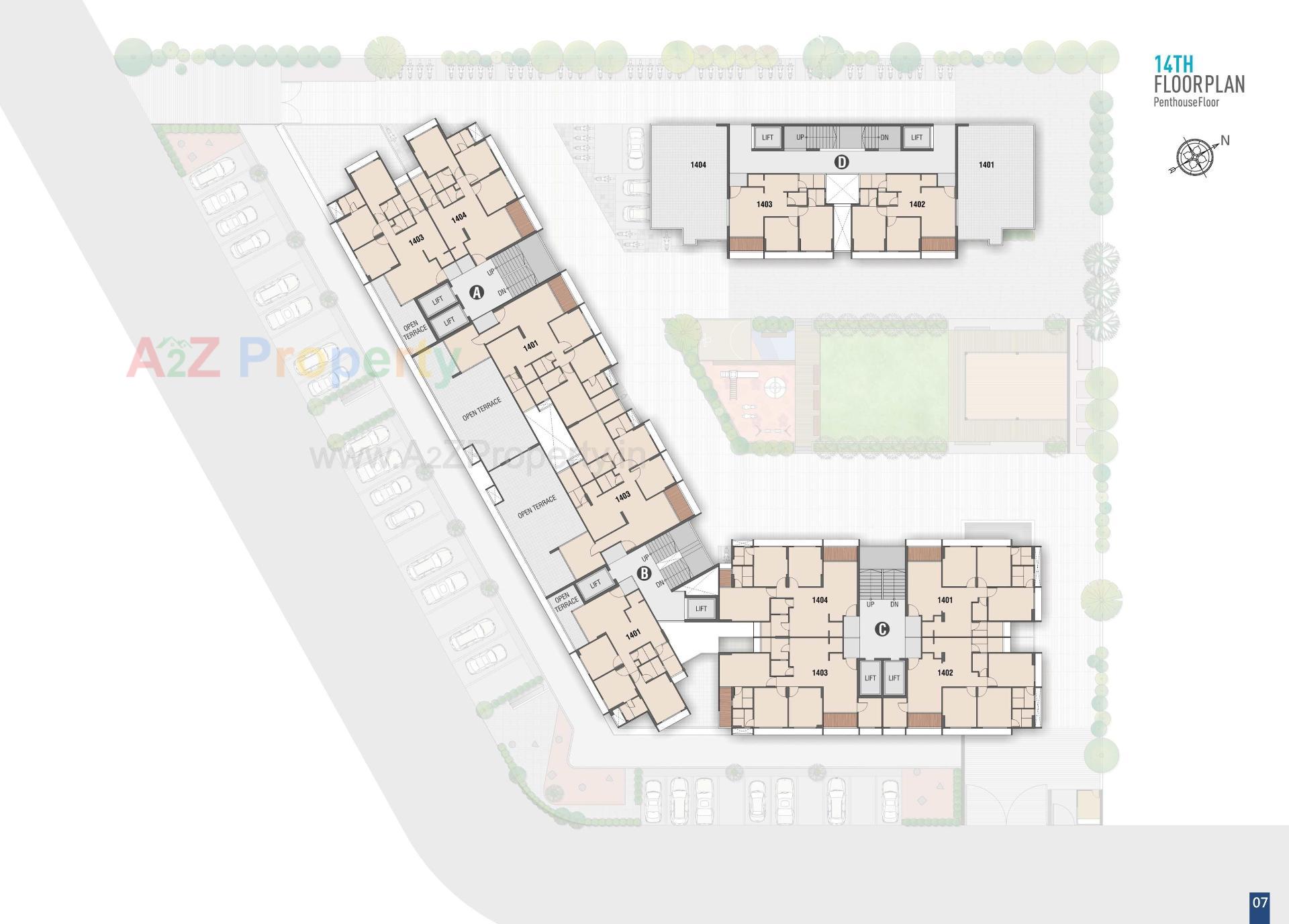 Layout of real estate project Ganga located at Saij, Gandhinagar, Gujarat
