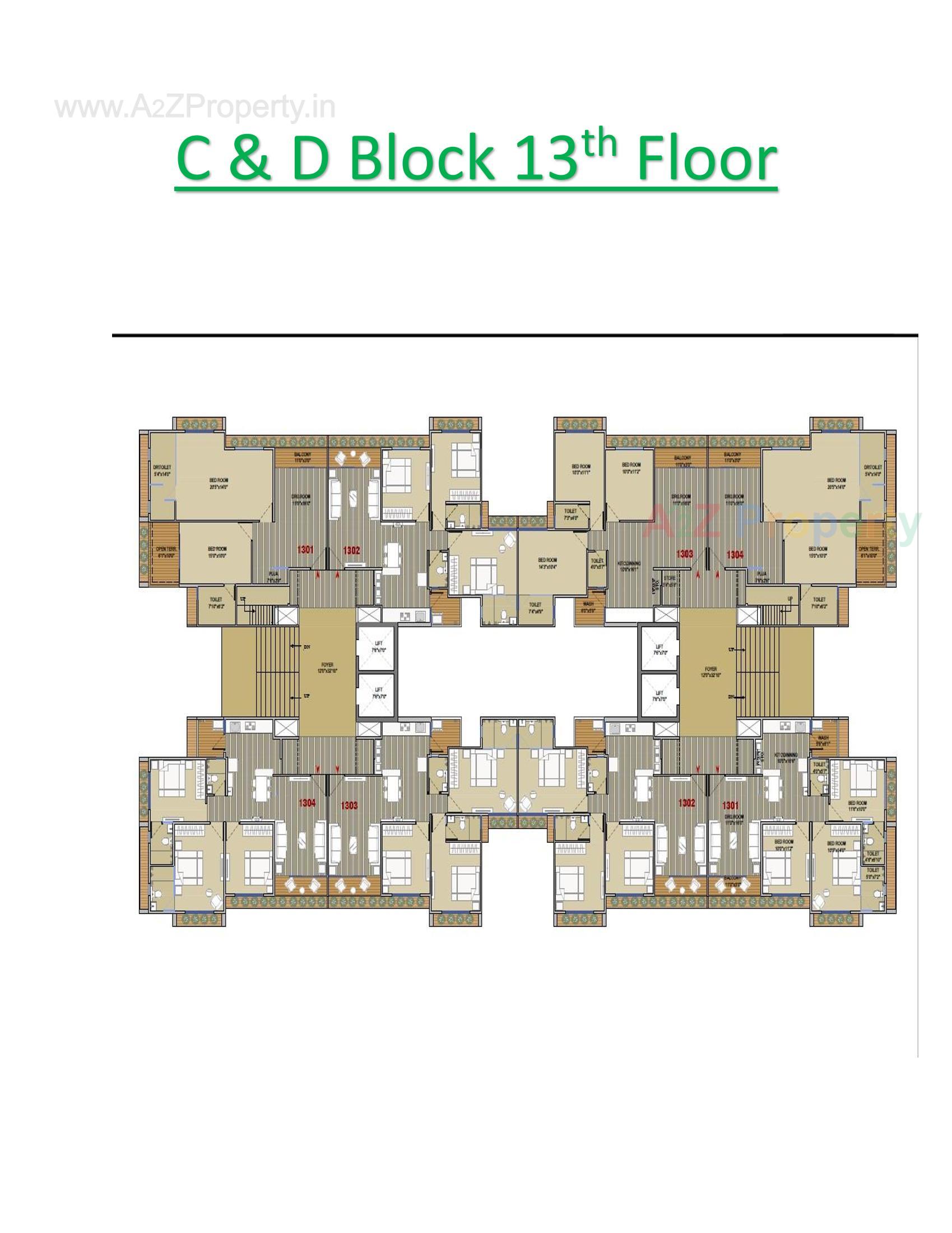 Layout of real estate project German Greencity located at Bhat, Gandhinagar, Gujarat