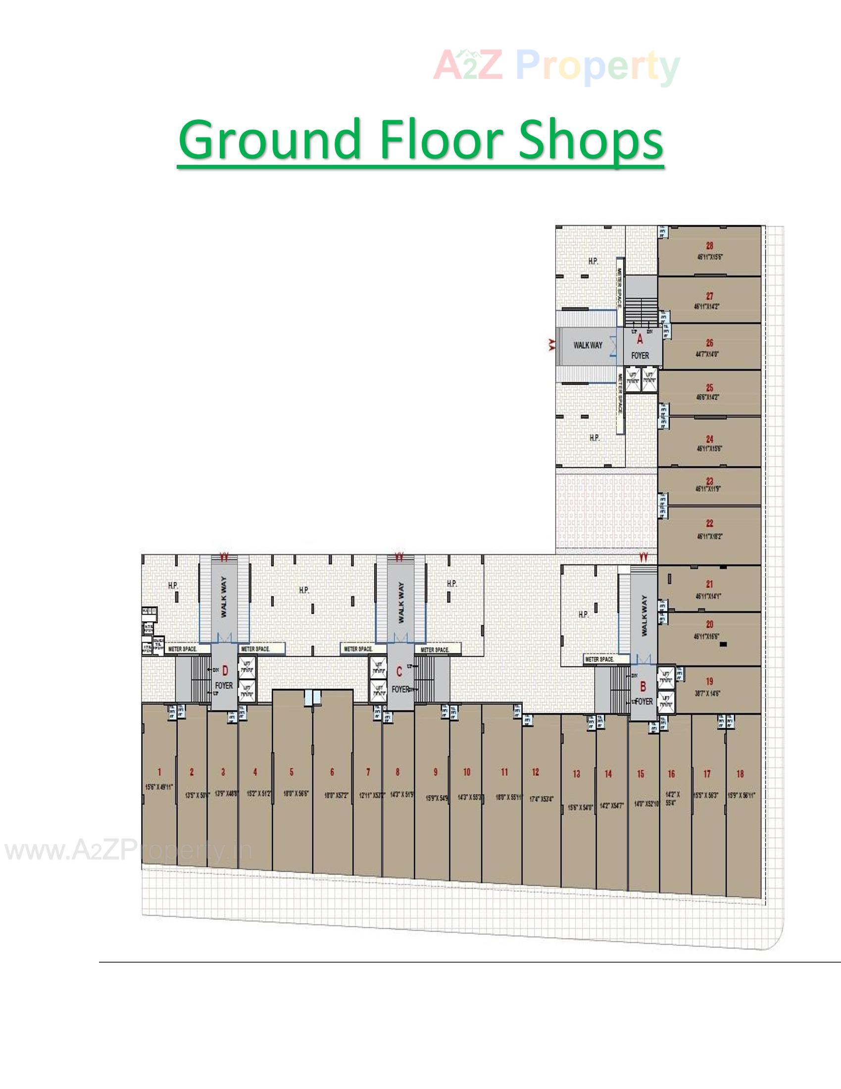 Layout of real estate project German Greencity located at Bhat, Gandhinagar, Gujarat