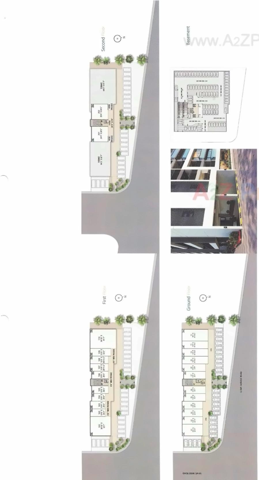 Layout of real estate project German Greenfield located at Bhat, Gandhinagar, Gujarat
