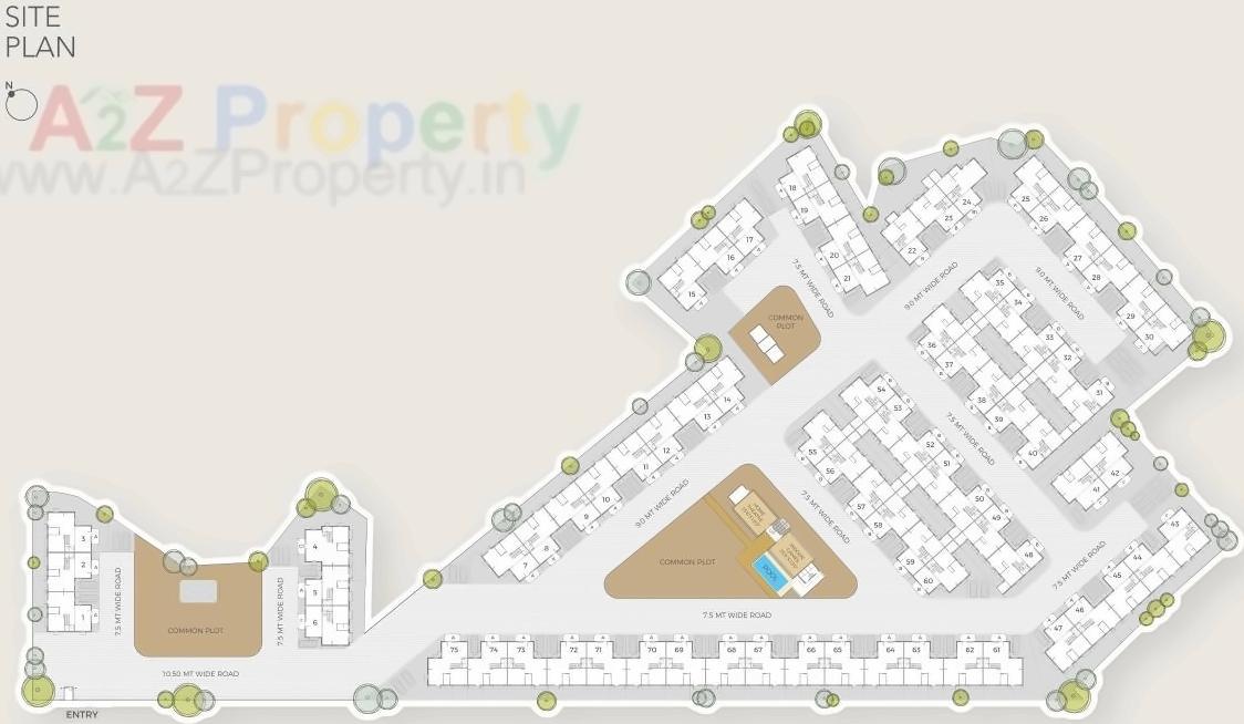Layout of real estate project Glare located at Santej, Gandhinagar, Gujarat