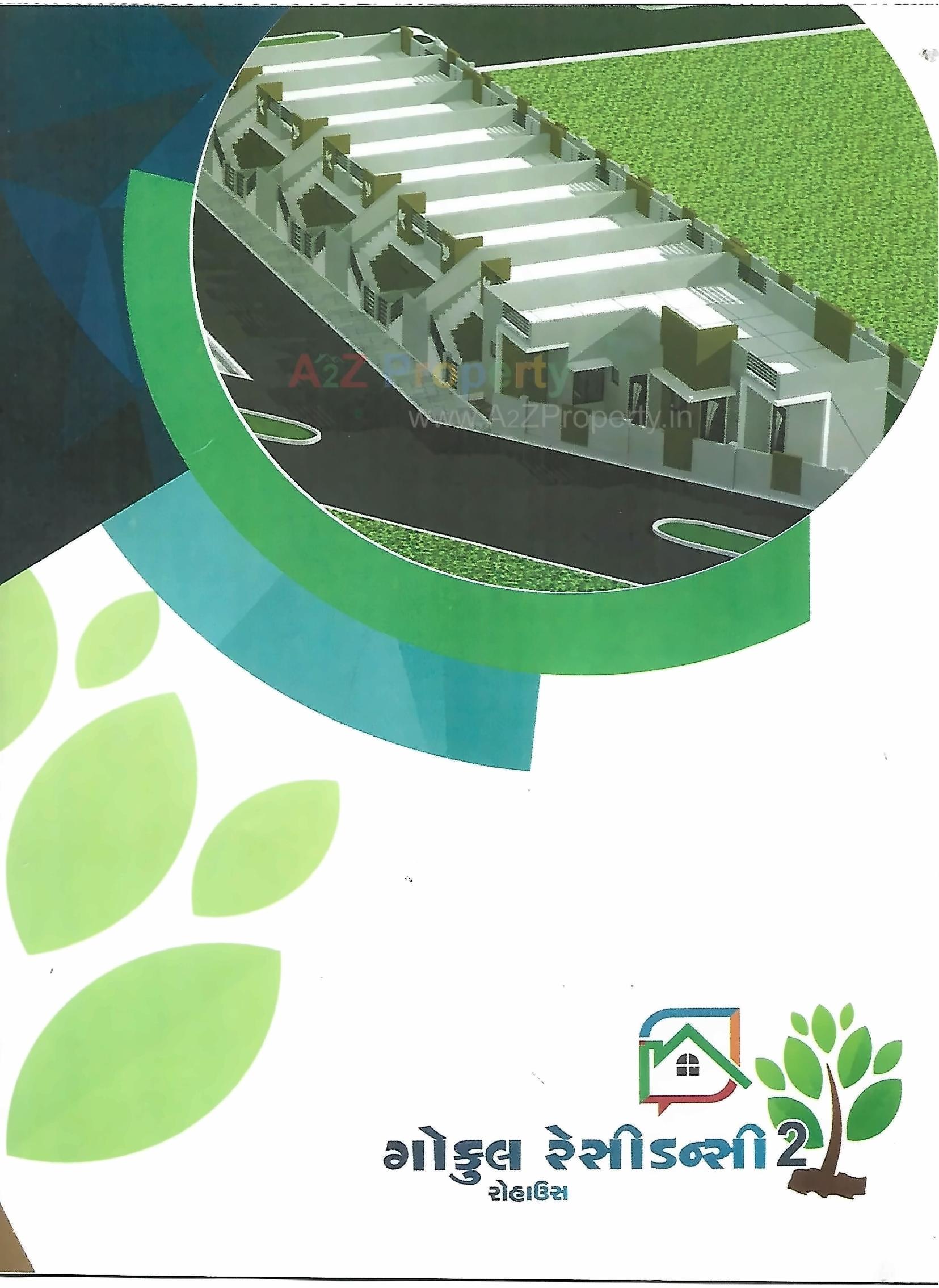 3D Elevation of real estate project Gokul Residency located at Kolavada, Gandhinagar, Gujarat