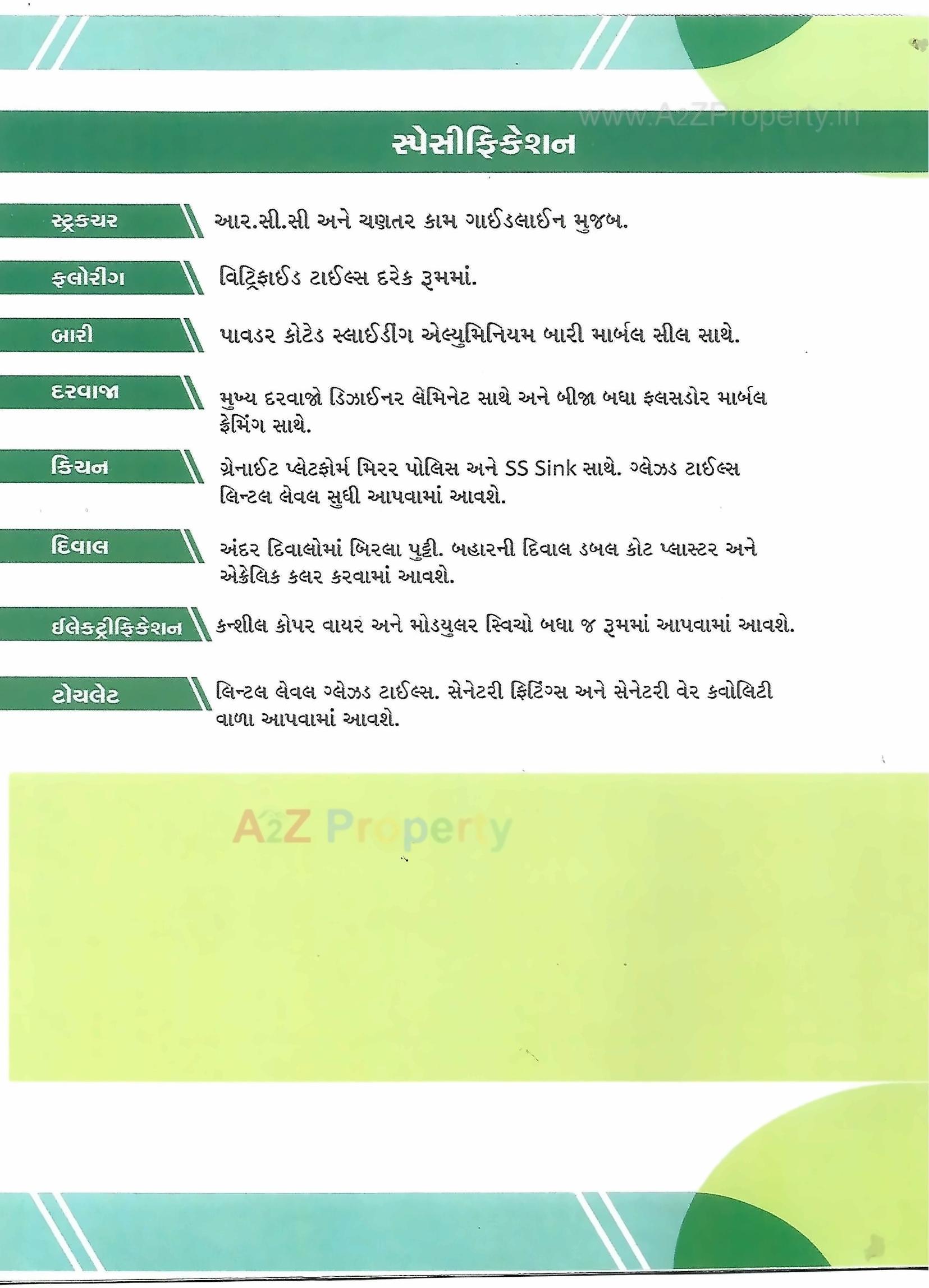  of real estate project Gokul Residency located at Kolavada, Gandhinagar, Gujarat