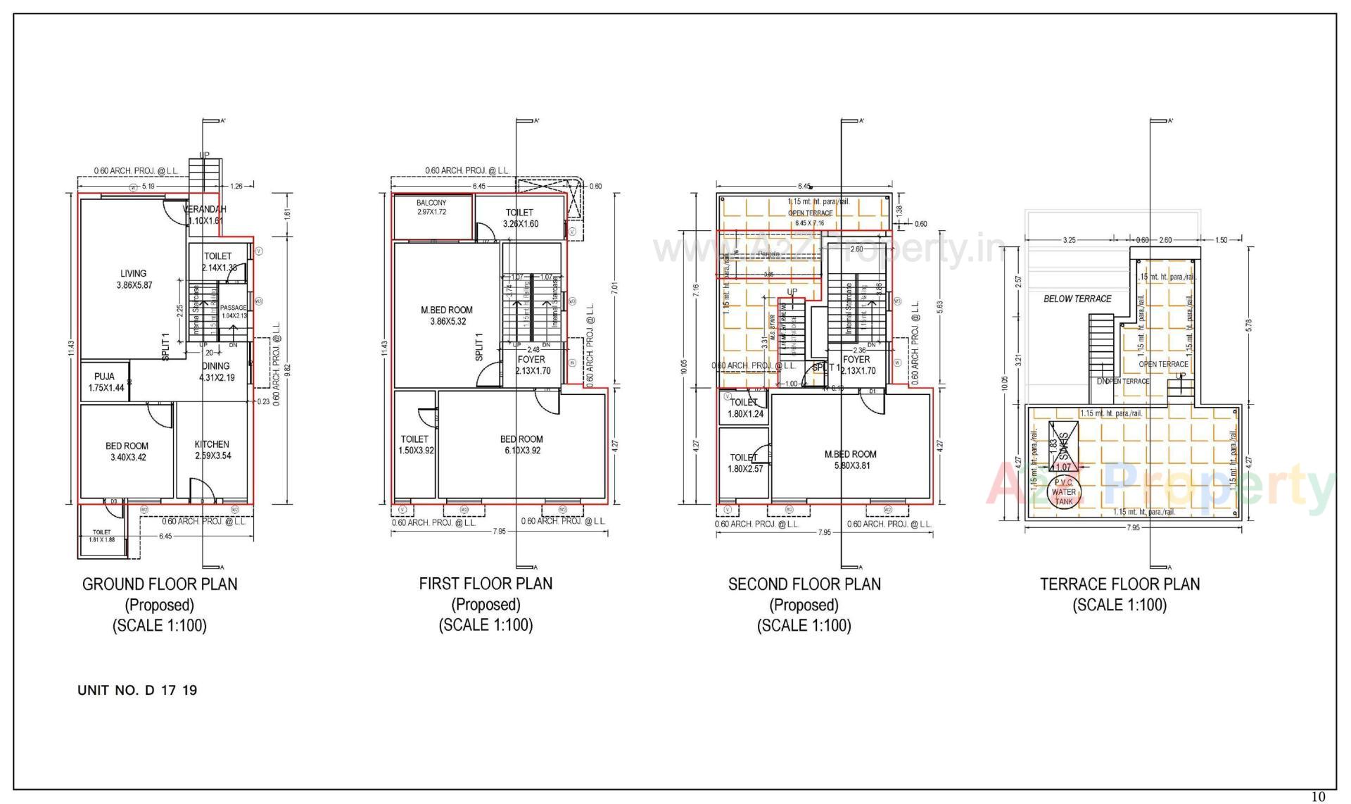 Layout of real estate project Gokulam Imperia located at Dahegam, Gandhinagar, Gujarat