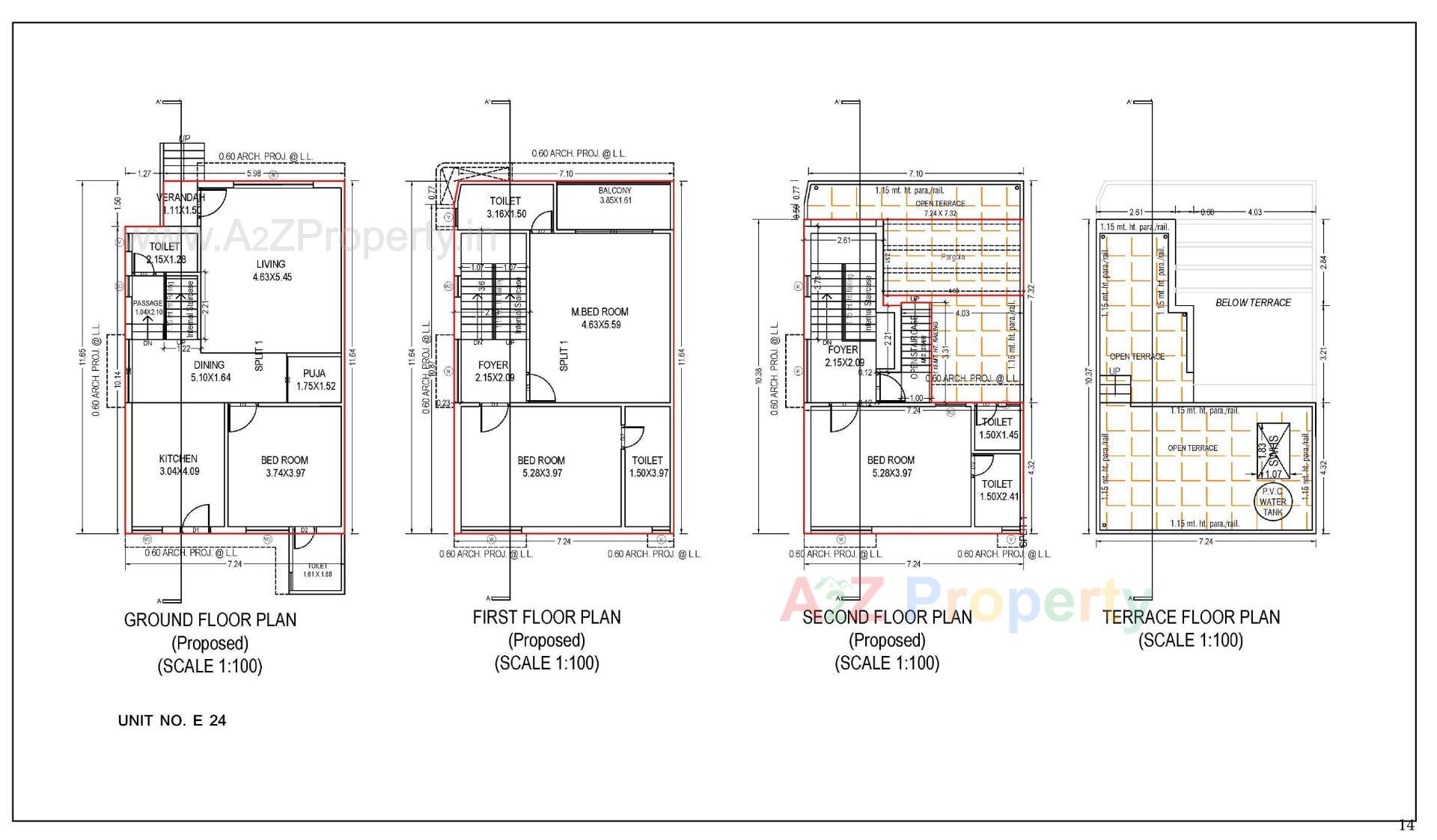 Layout of real estate project Gokulam Imperia located at Dahegam, Gandhinagar, Gujarat