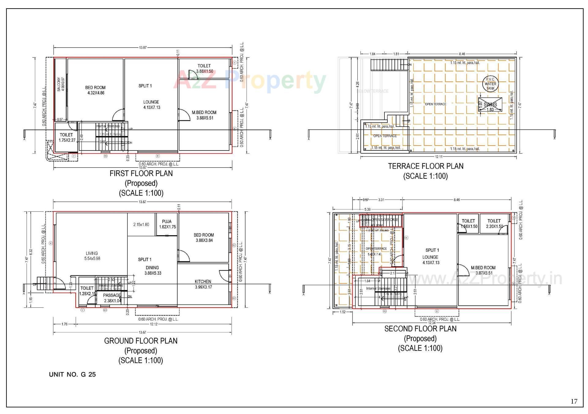 Layout of real estate project Gokulam Imperia located at Dahegam, Gandhinagar, Gujarat