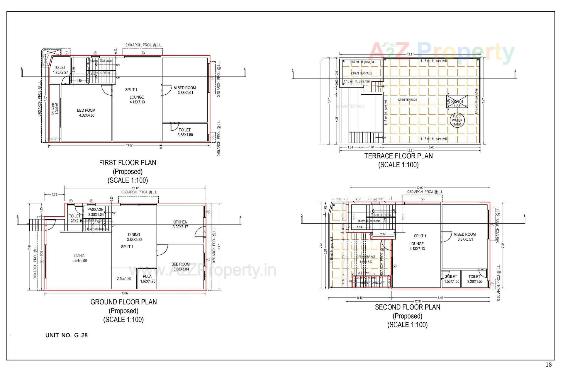 Layout of real estate project Gokulam Imperia located at Dahegam, Gandhinagar, Gujarat