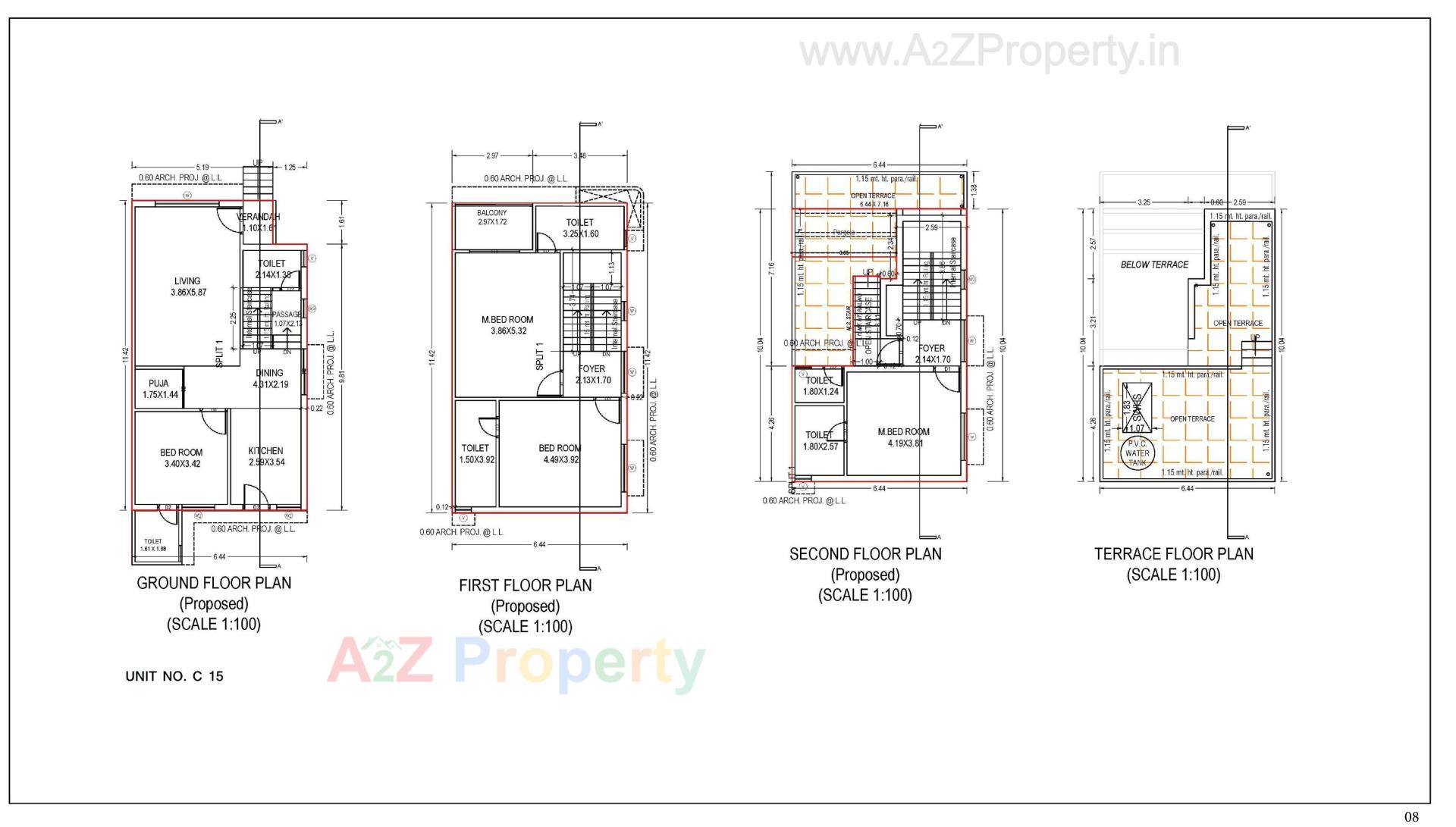 Layout of real estate project Gokulam Imperia located at Dahegam, Gandhinagar, Gujarat