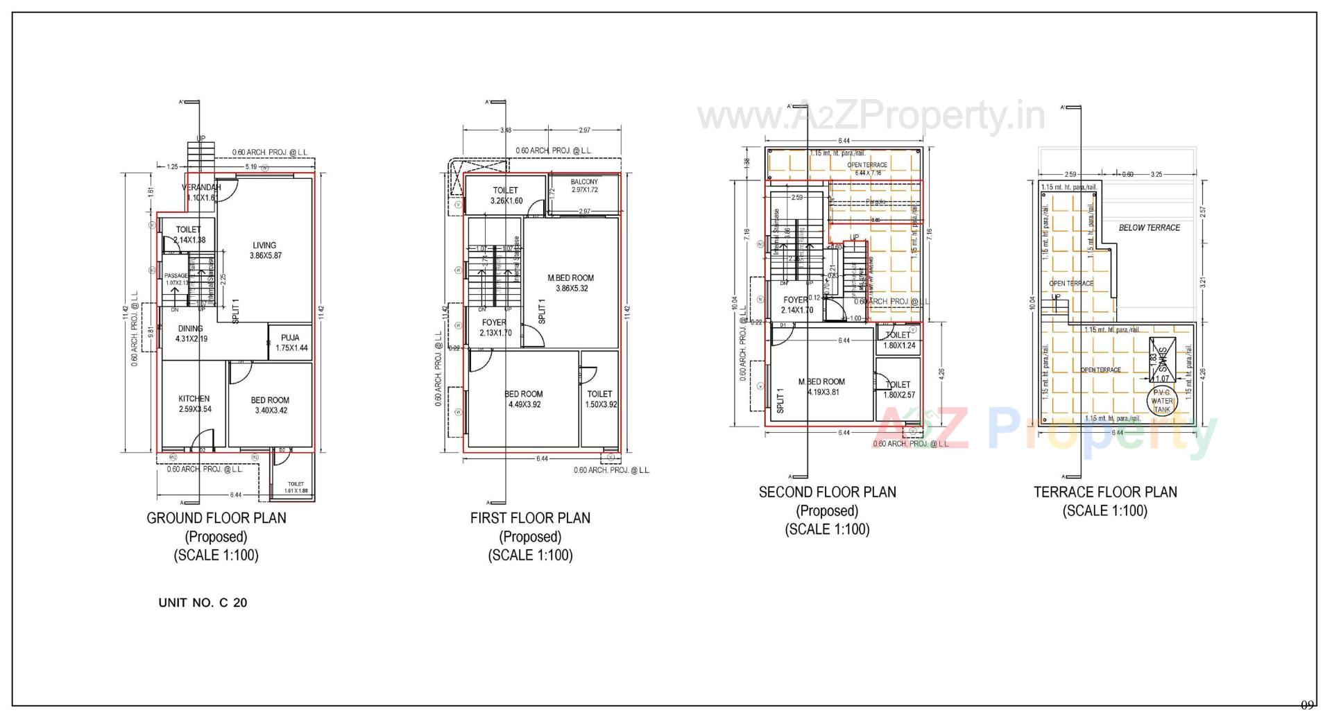 Layout of real estate project Gokulam Imperia located at Dahegam, Gandhinagar, Gujarat
