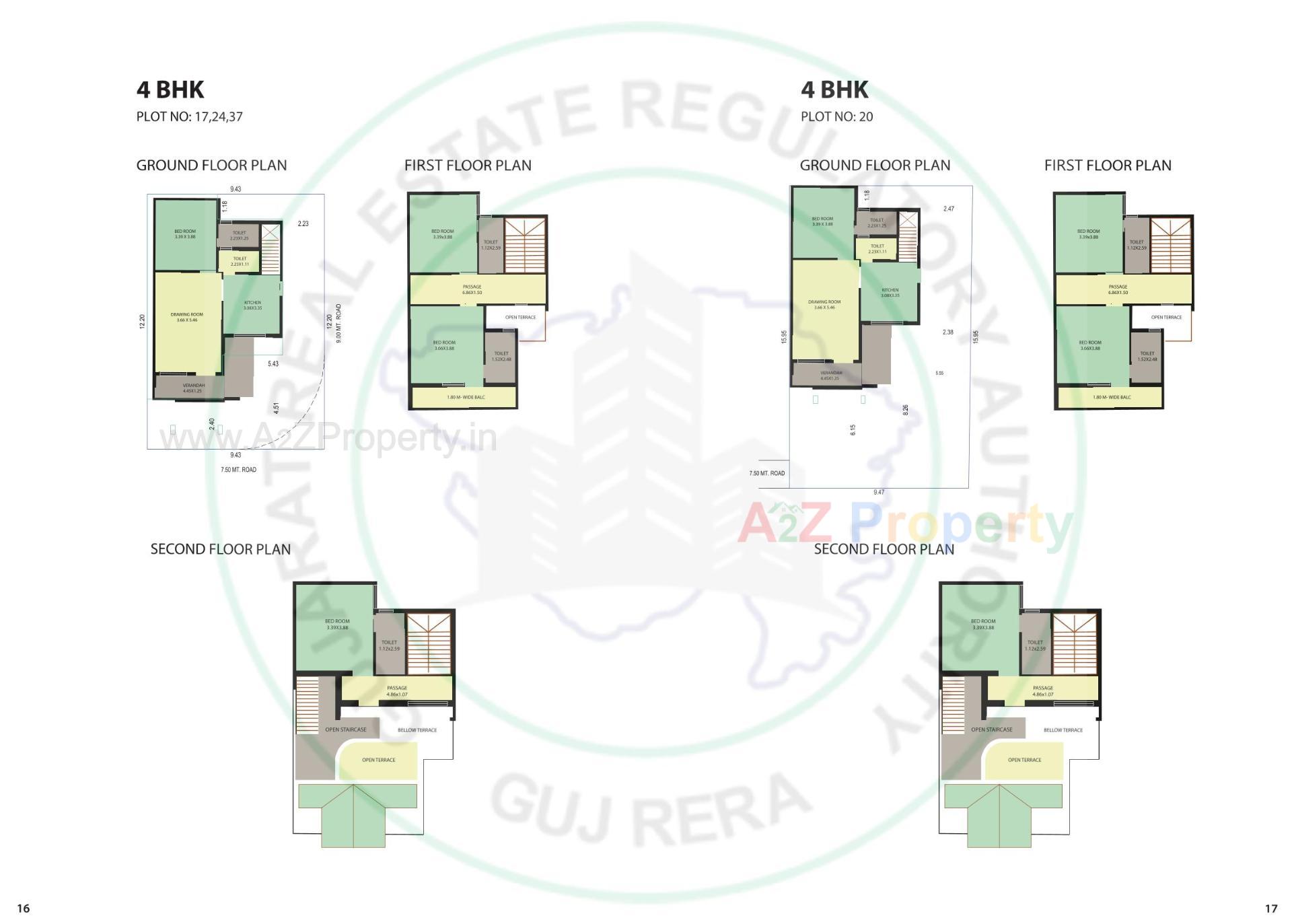 Layout of real estate project Gokuldham Premium Bunglows located at Mansa, Gandhinagar, Gujarat