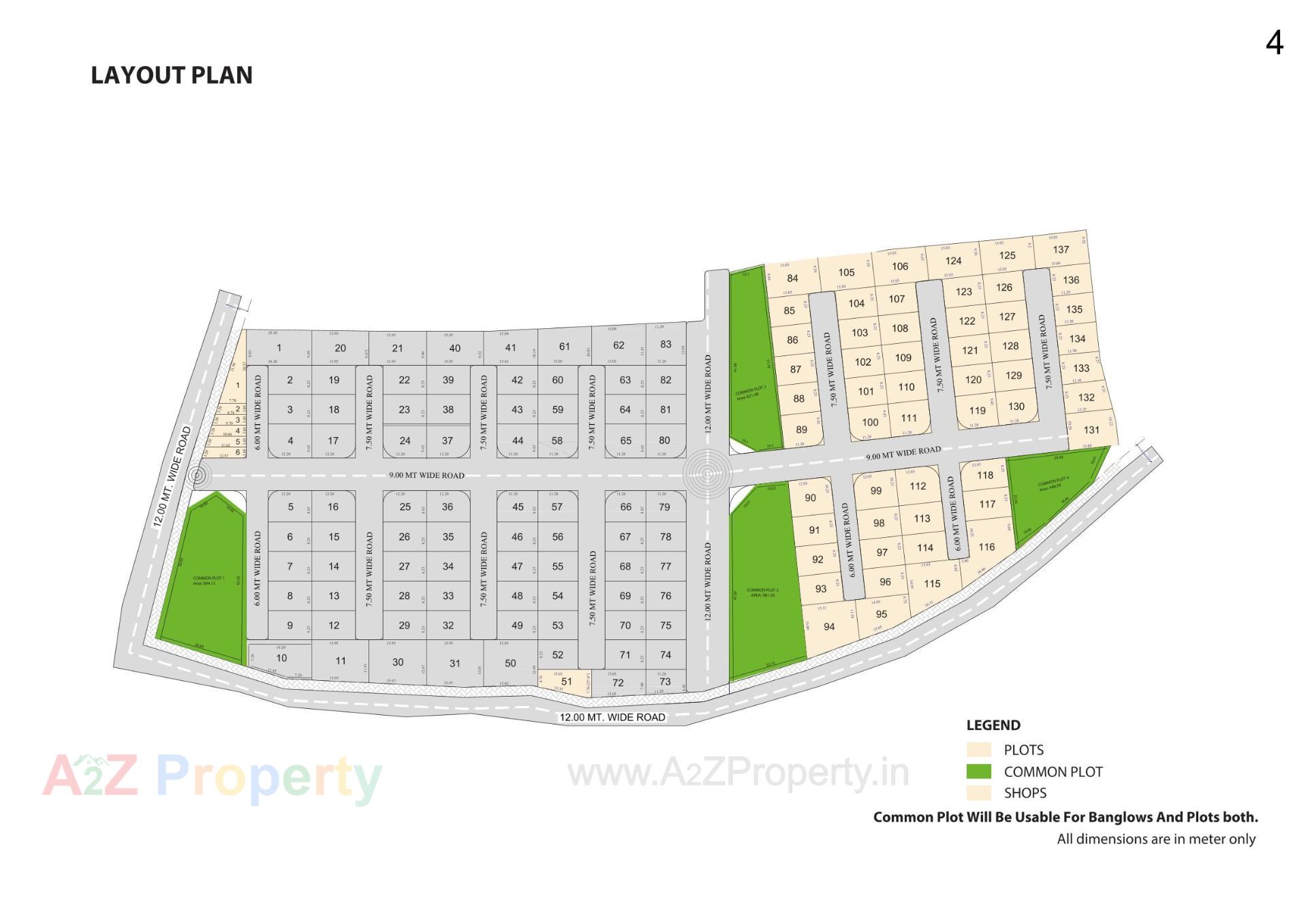 Layout of real estate project Gokuldham Premium Plots located at Mansa, Gandhinagar, Gujarat