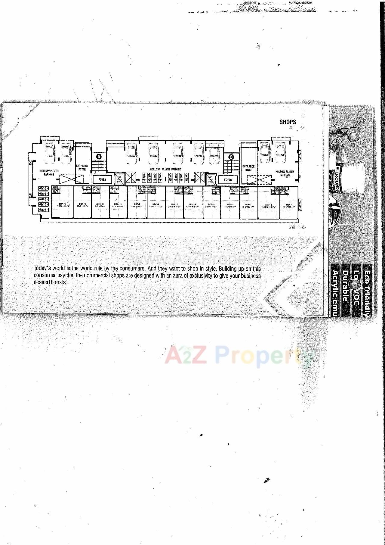 Layout of real estate project Gokuldham located at Kalol, Gandhinagar, Gujarat