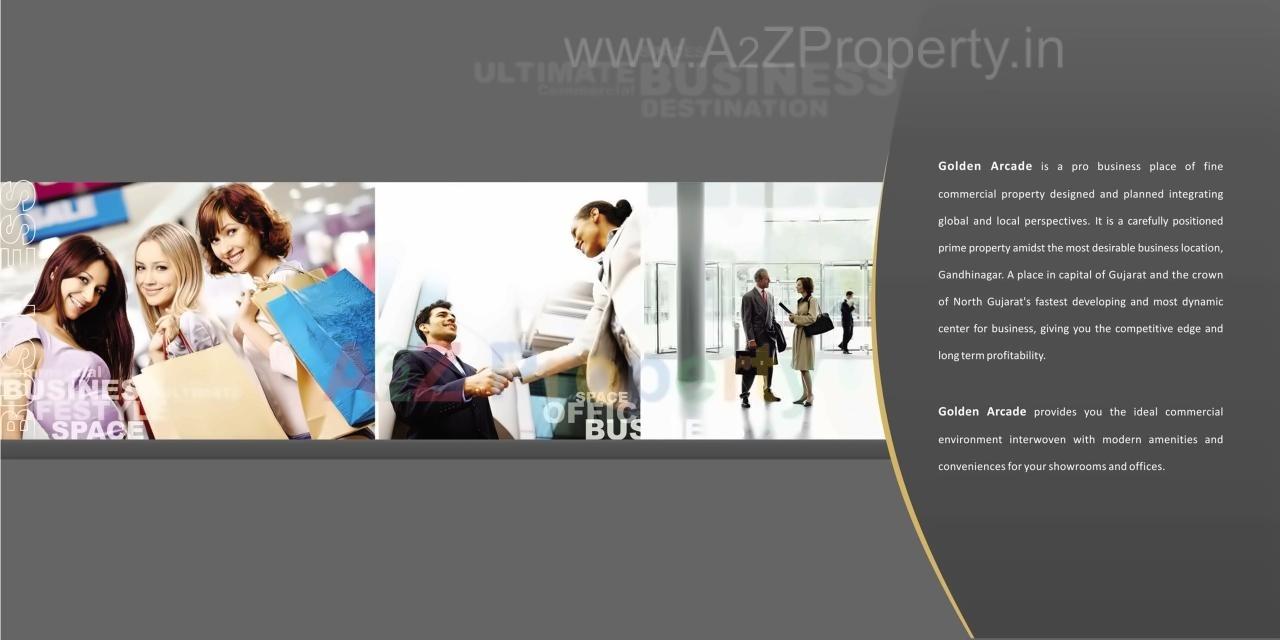  of real estate project Golden Arcade located at Gandhinagar, Gandhinagar, Gujarat