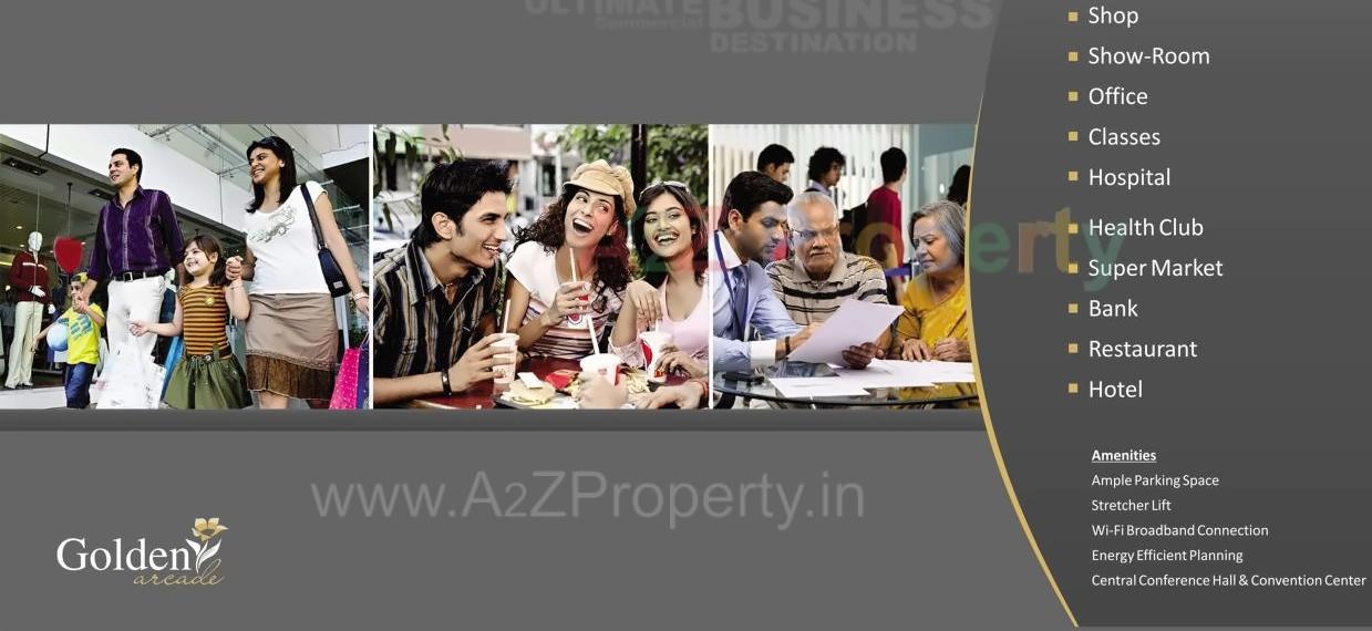  of real estate project Golden Arcade located at Gandhinagar, Gandhinagar, Gujarat