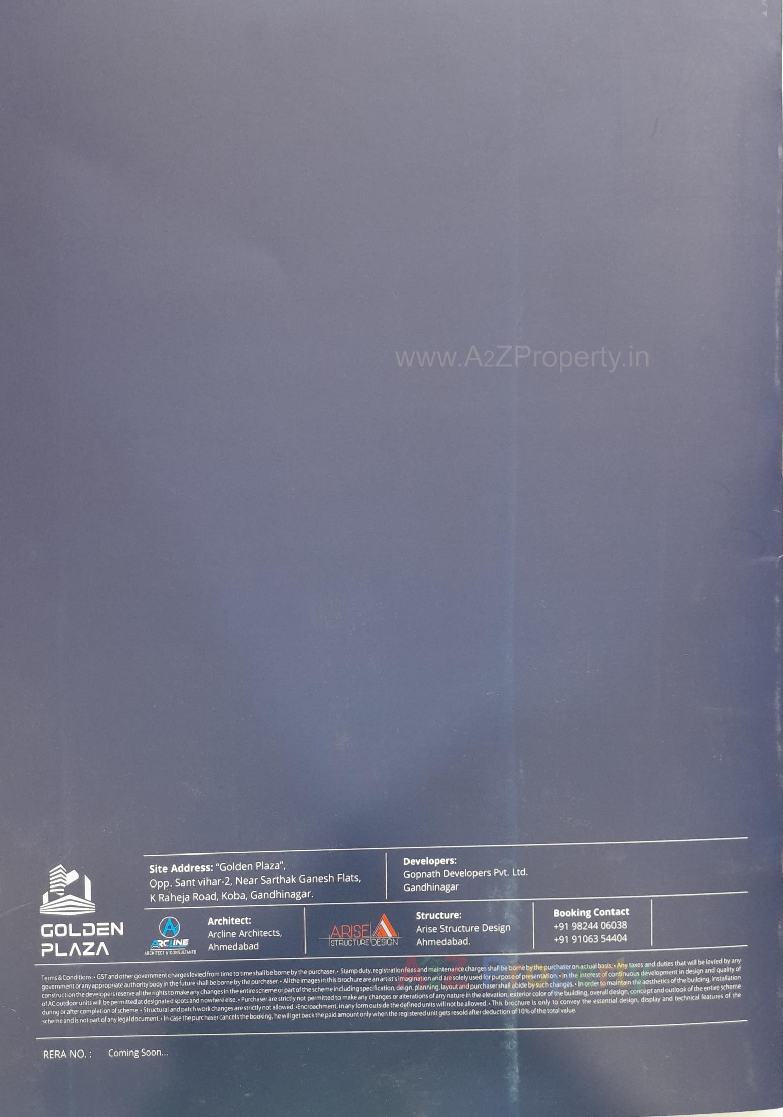  of real estate project Golden Plaza located at Koba, Gandhinagar, Gujarat