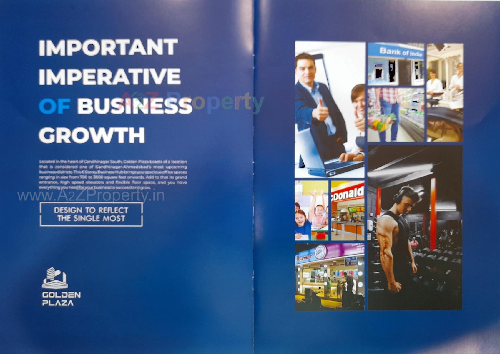  of real estate project Golden Plaza located at Koba, Gandhinagar, Gujarat