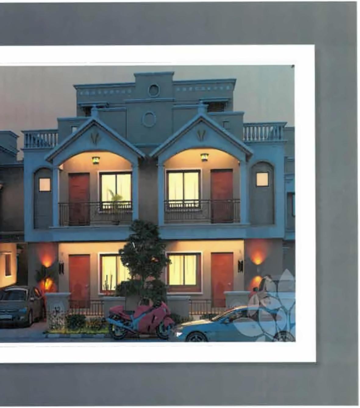 3D Elevation of real estate project Govind Bungalows located at Gandhinagar, Gandhinagar, Gujarat